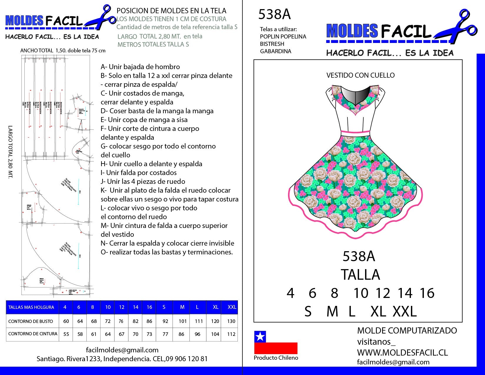 Vestido con Cuello