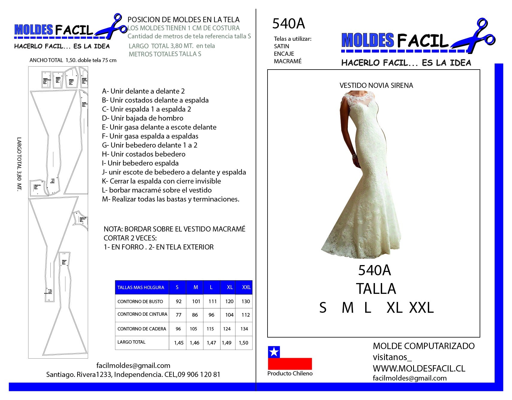 Vestido de novia sirena