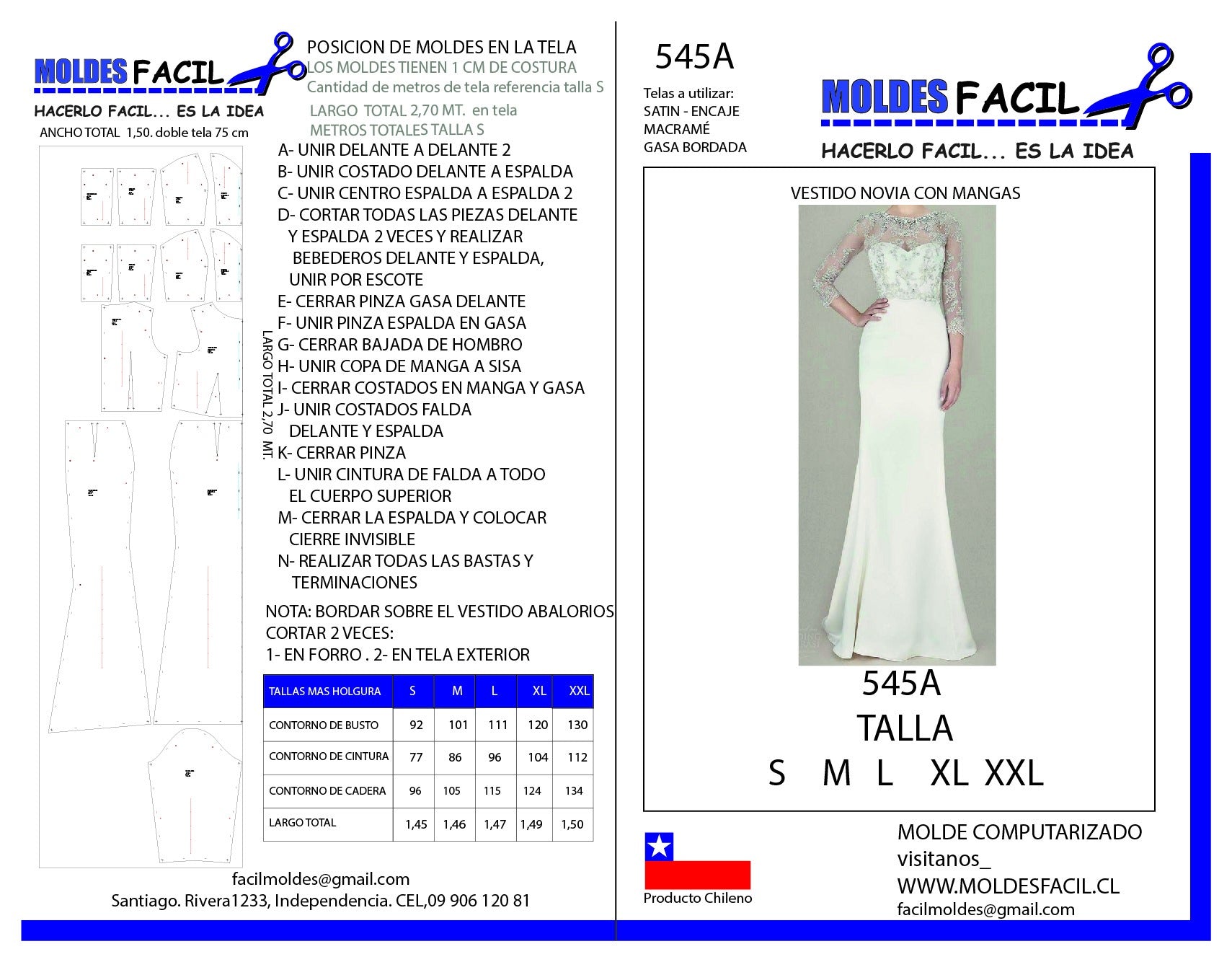 Vestido de novia con mangas