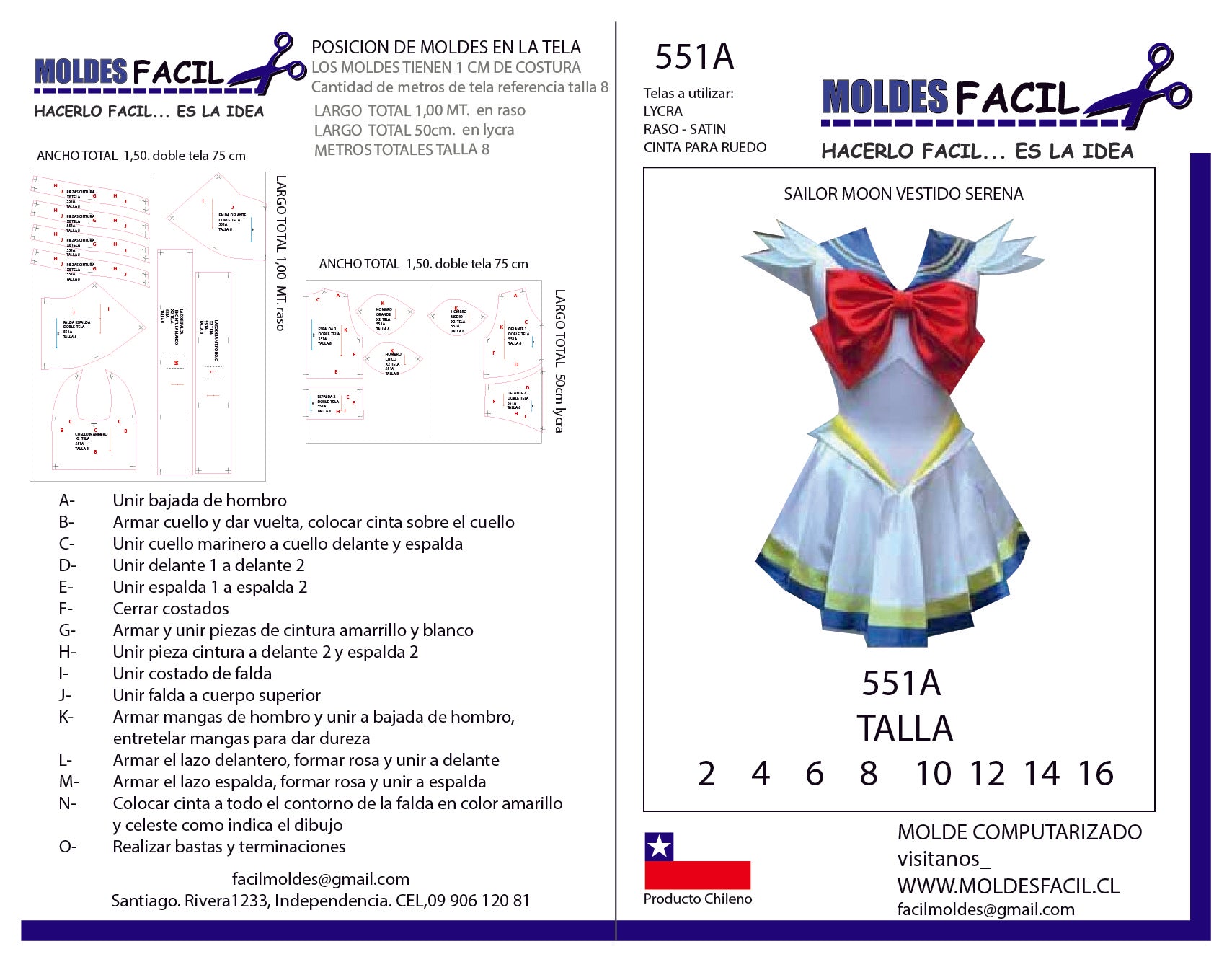 Sailor Moon Vestido Serena