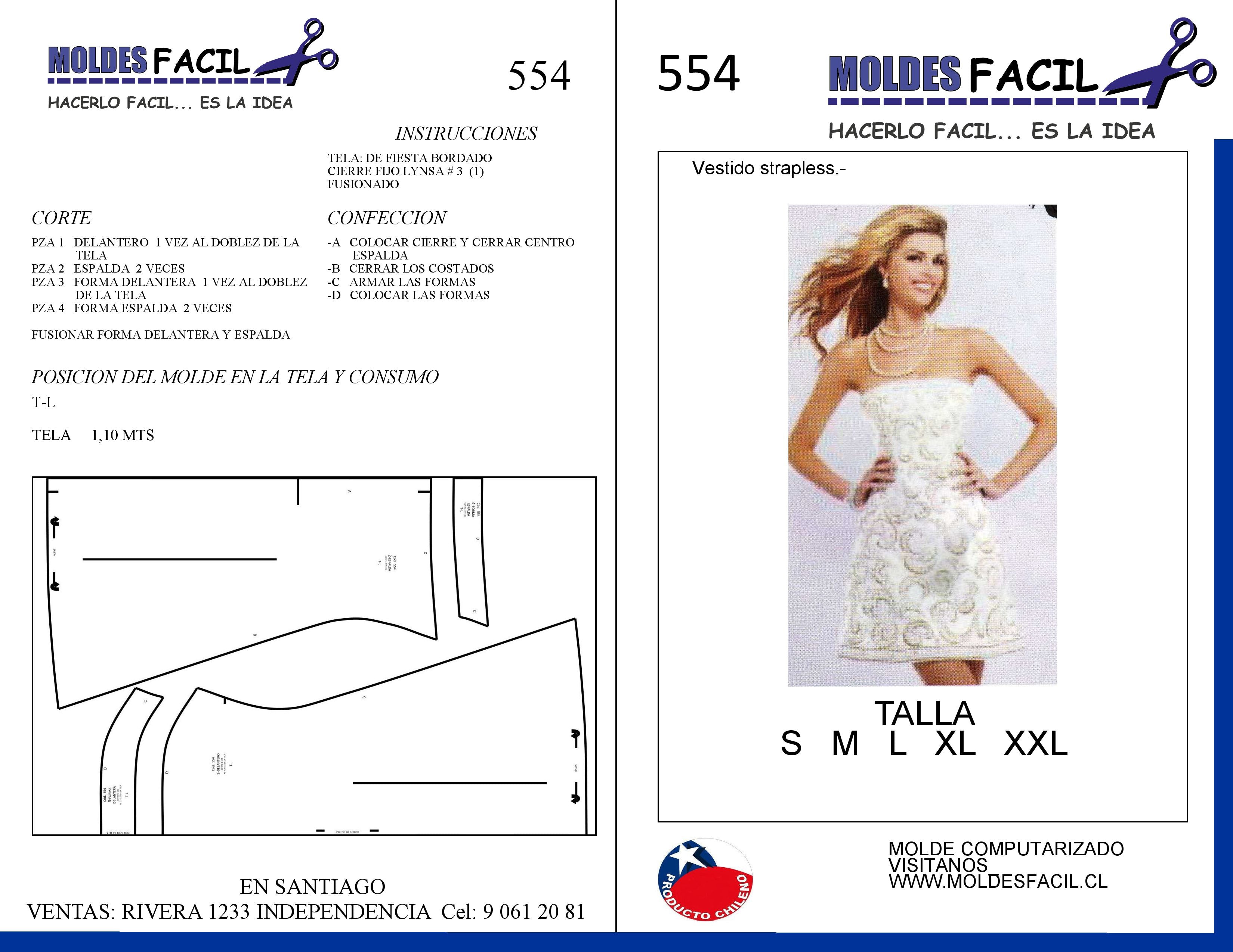 Vestido Blanco Strapless