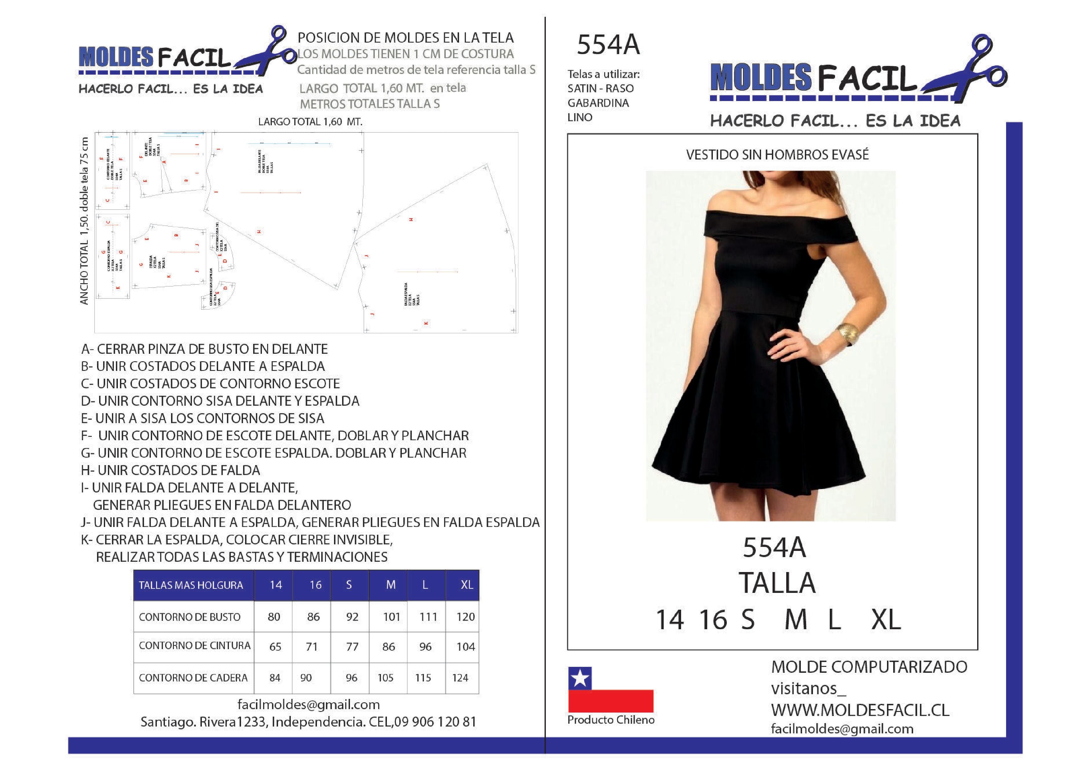 Vestido Sin Hombros Evasé
