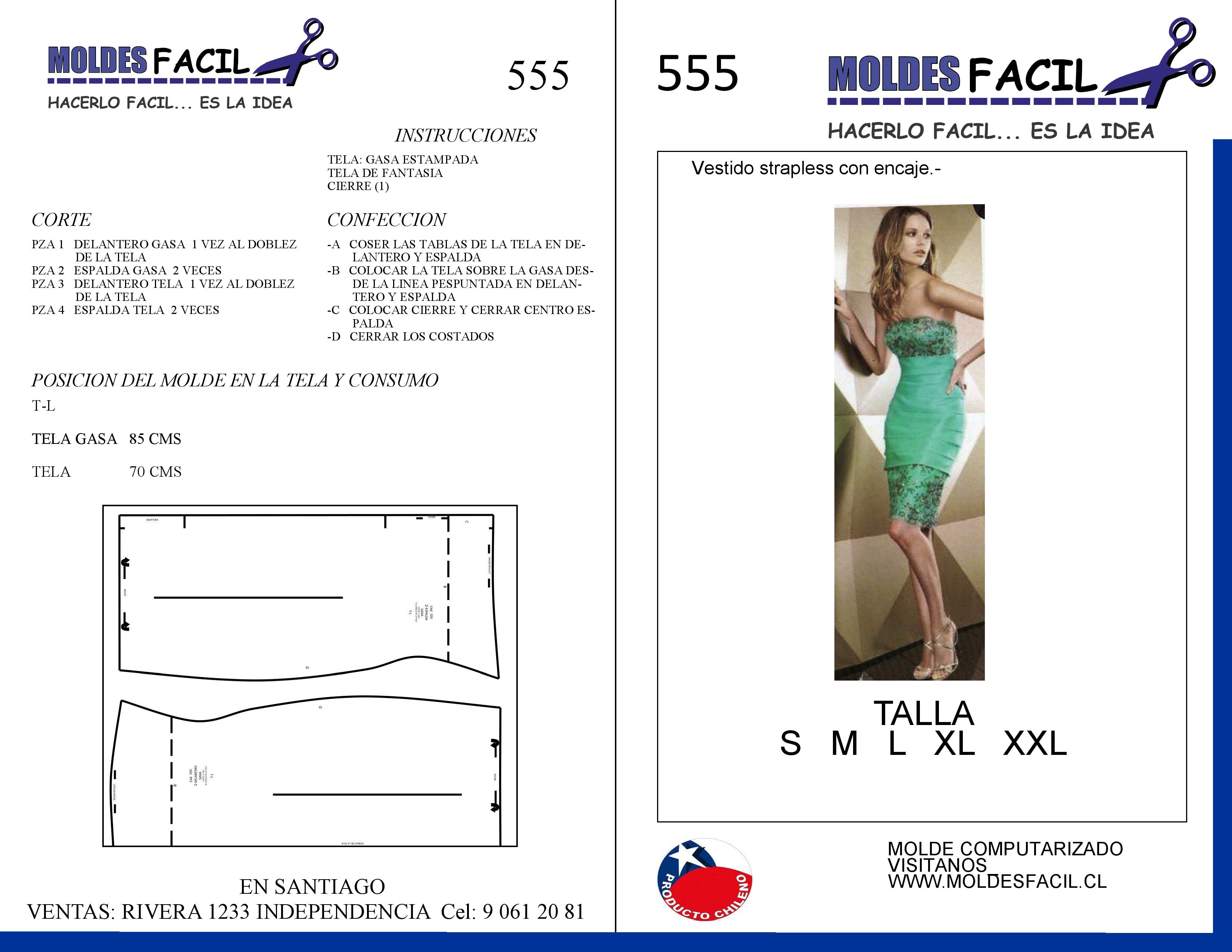 Vestido Strapless Encaje Combinado