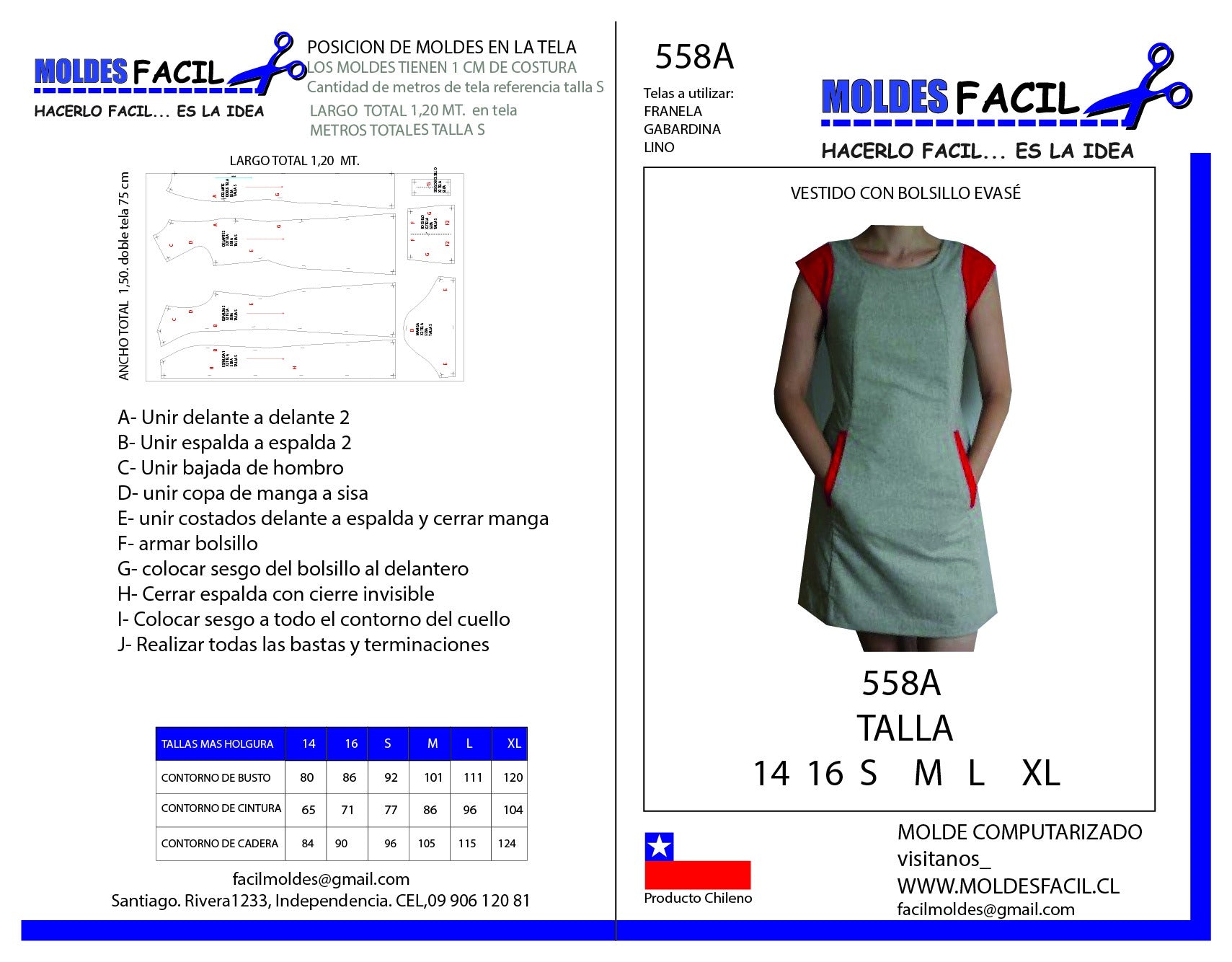 Vestido Con Bolsillo Evasé