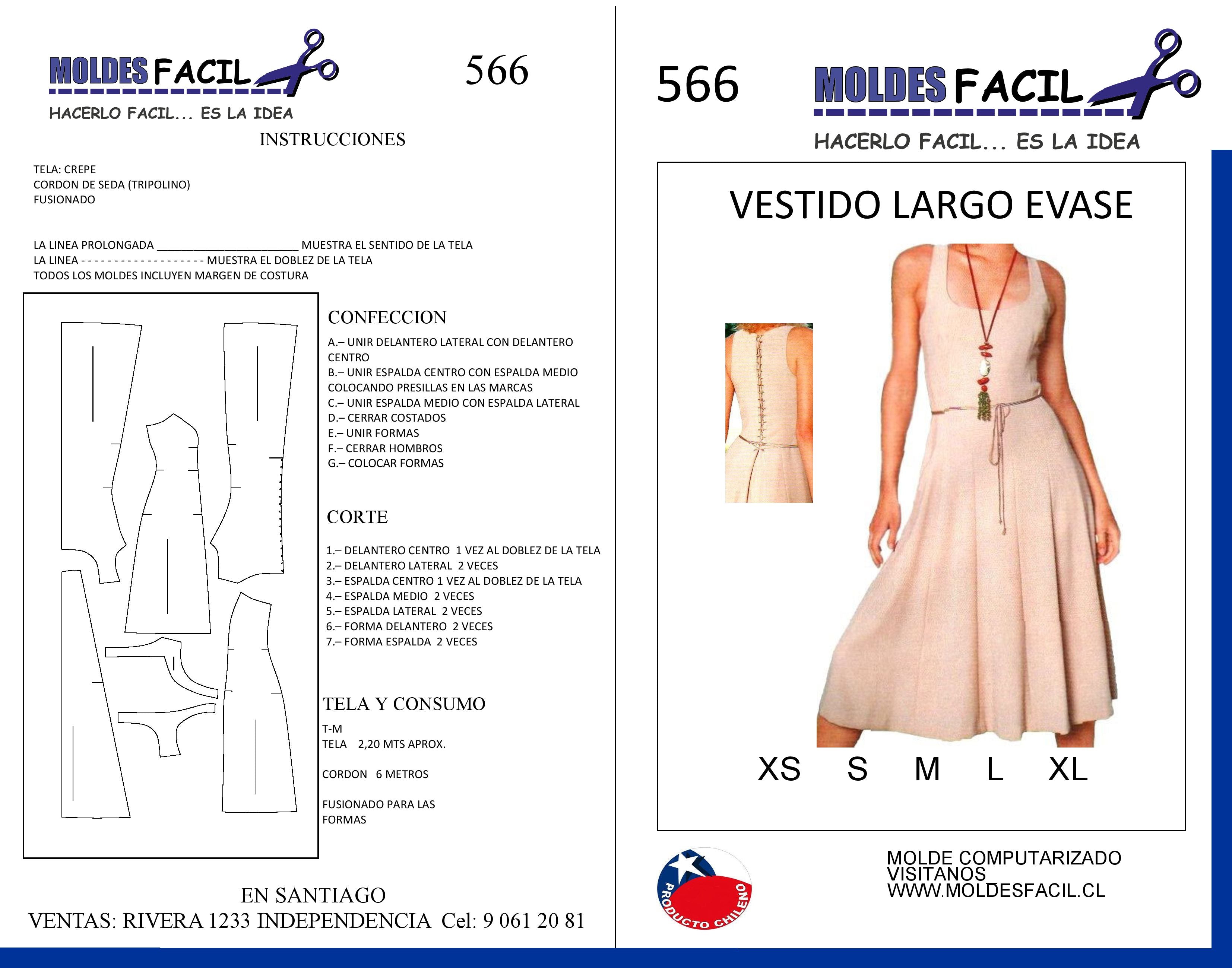 Vestido Largo Evasé