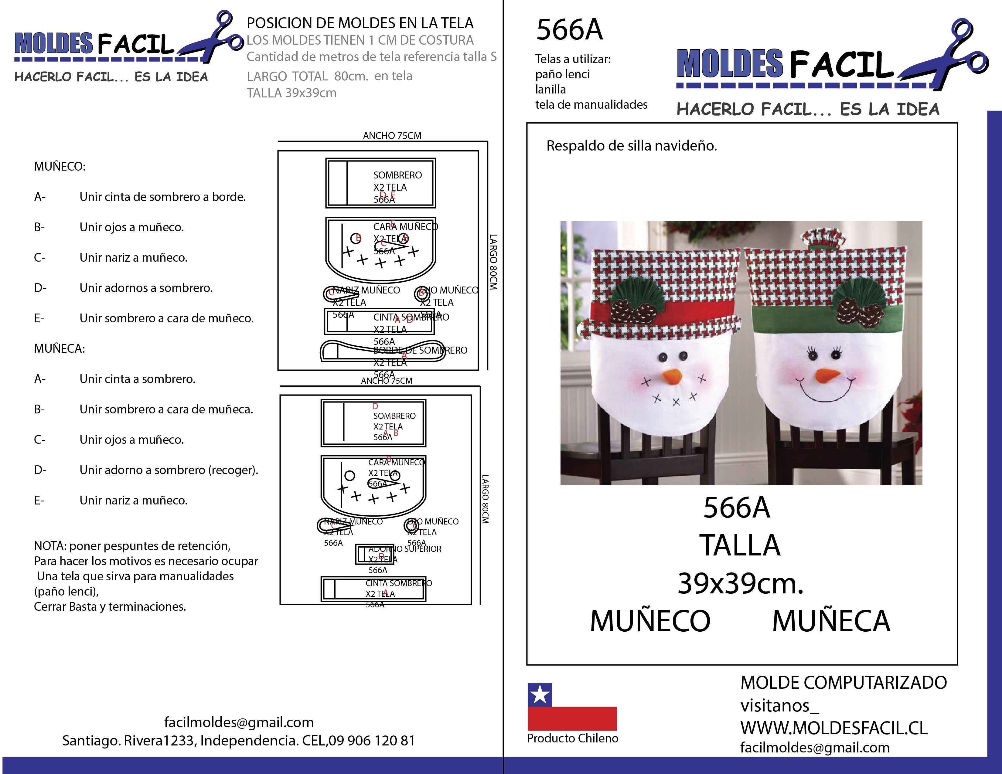 Respaldo de silla navideño