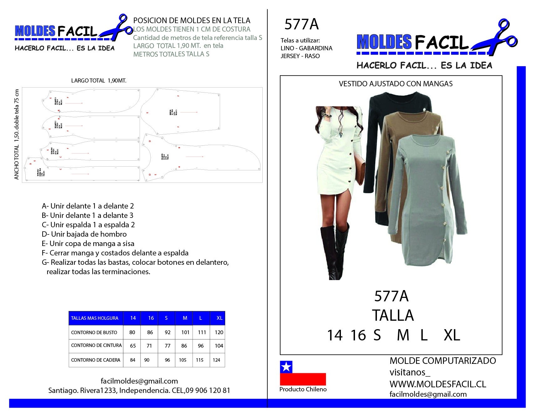 Vestido Ajustado Con Mangas