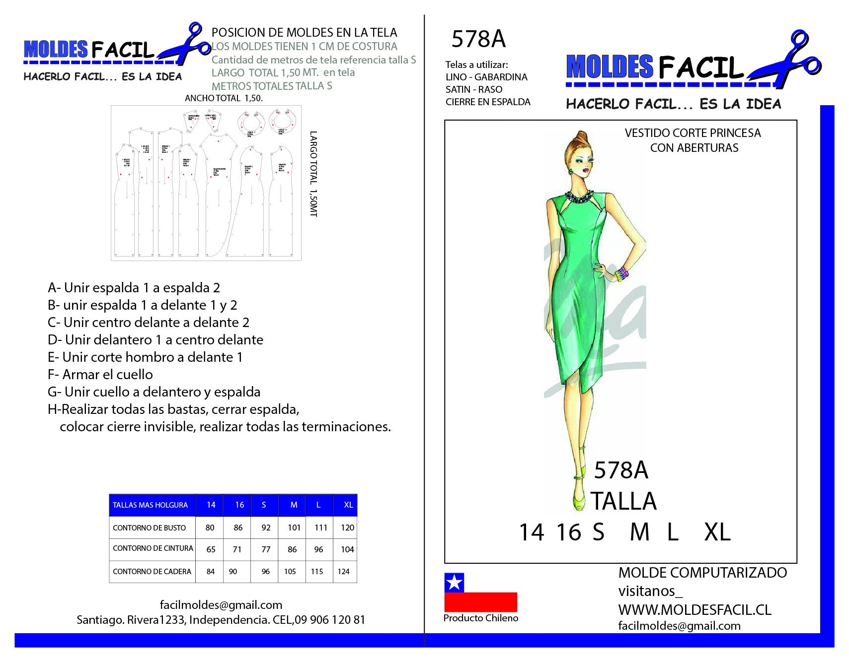 Vestido Corte Princesa Con Aberturas
