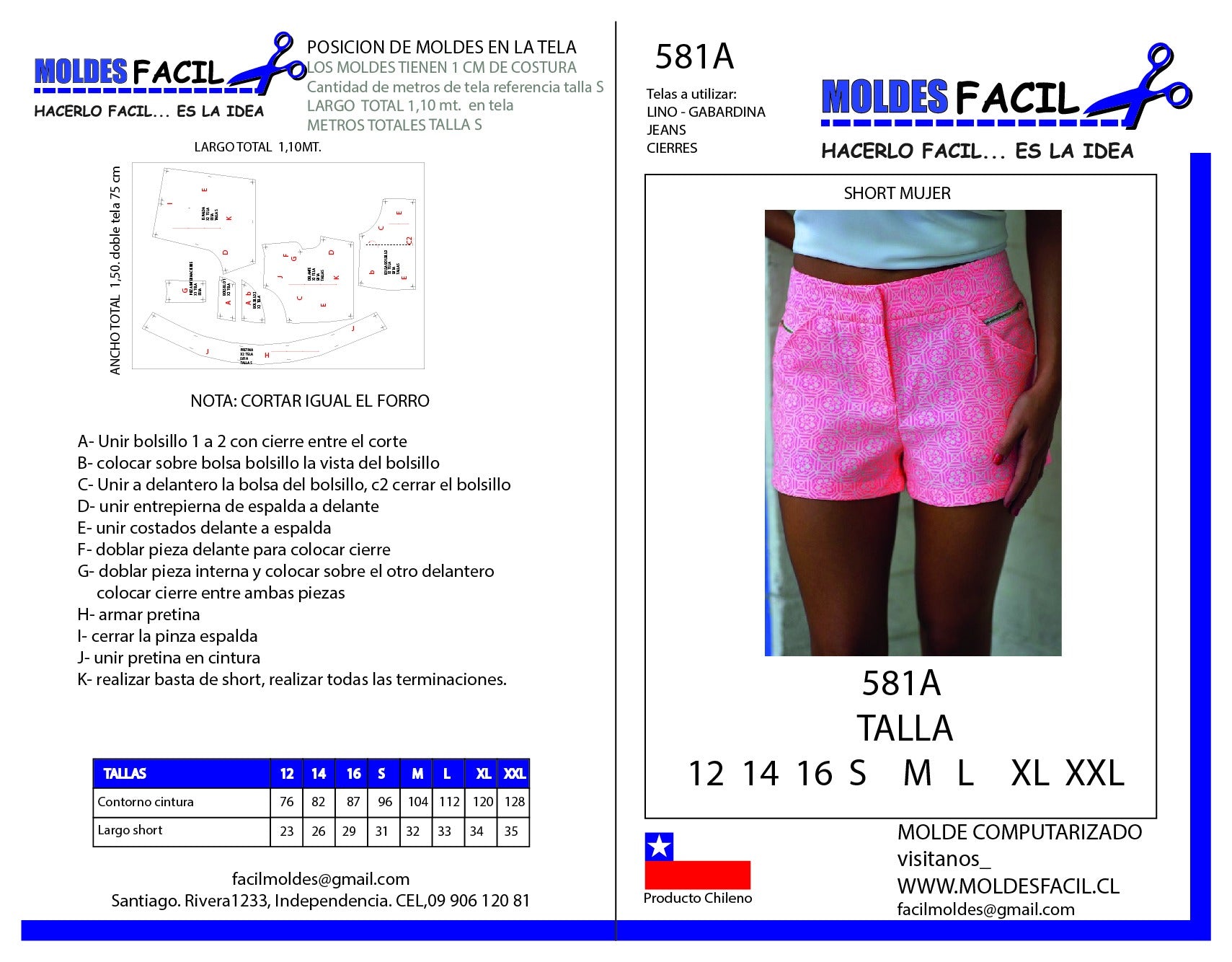 Short mujer