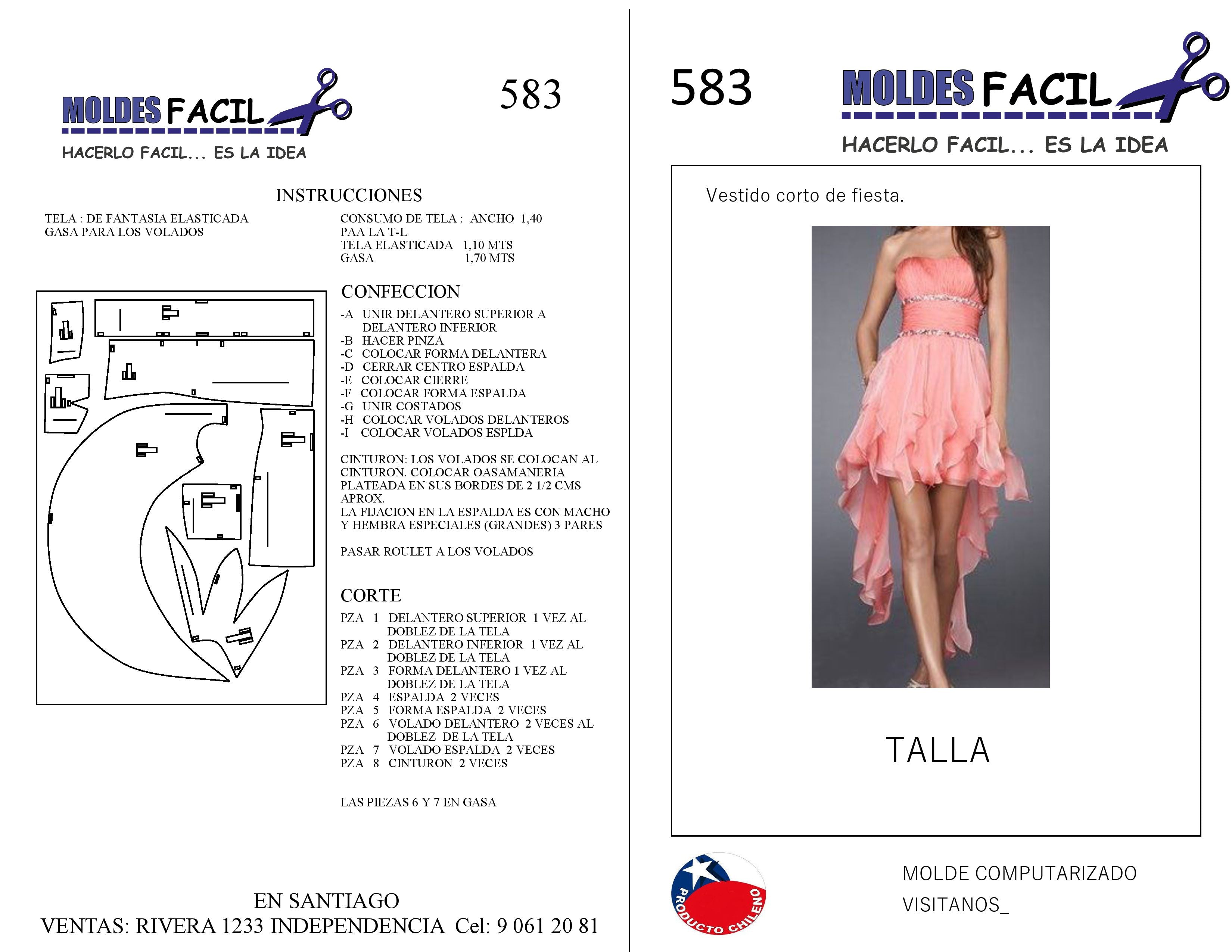 Vestido Corto De Fiesta