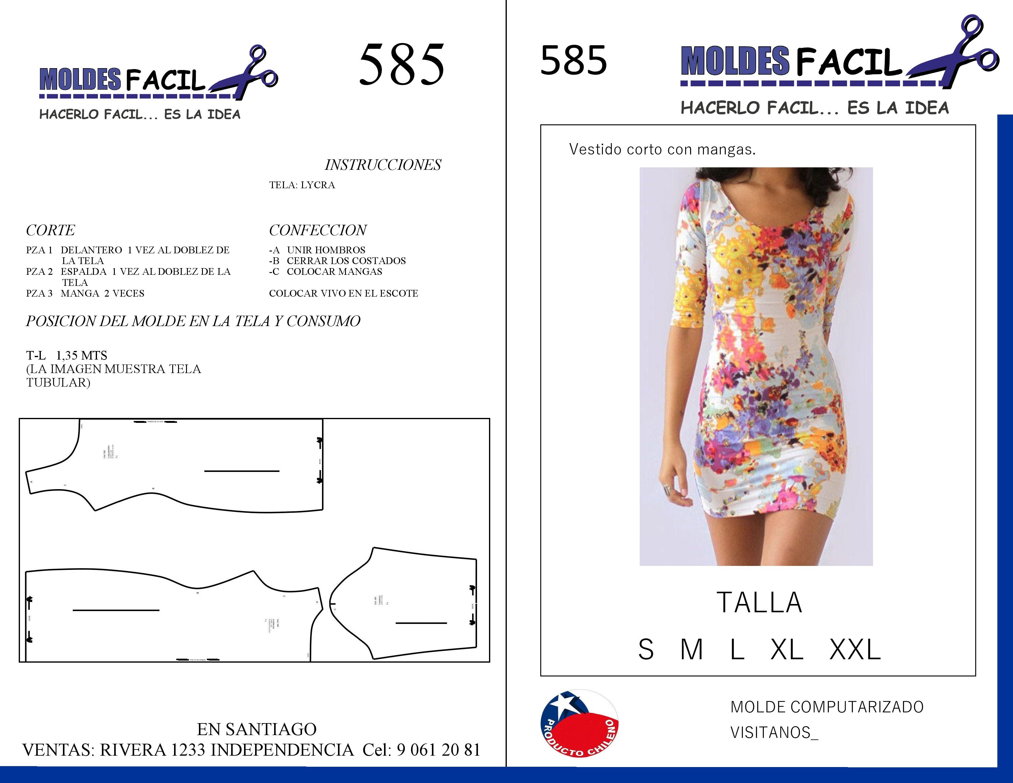 Vestido Corto En Laicra