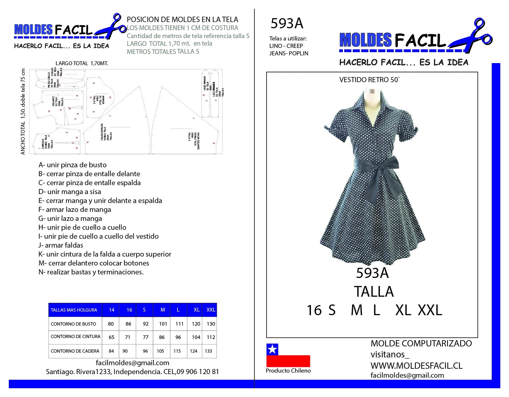 Vestido Retro años 50
