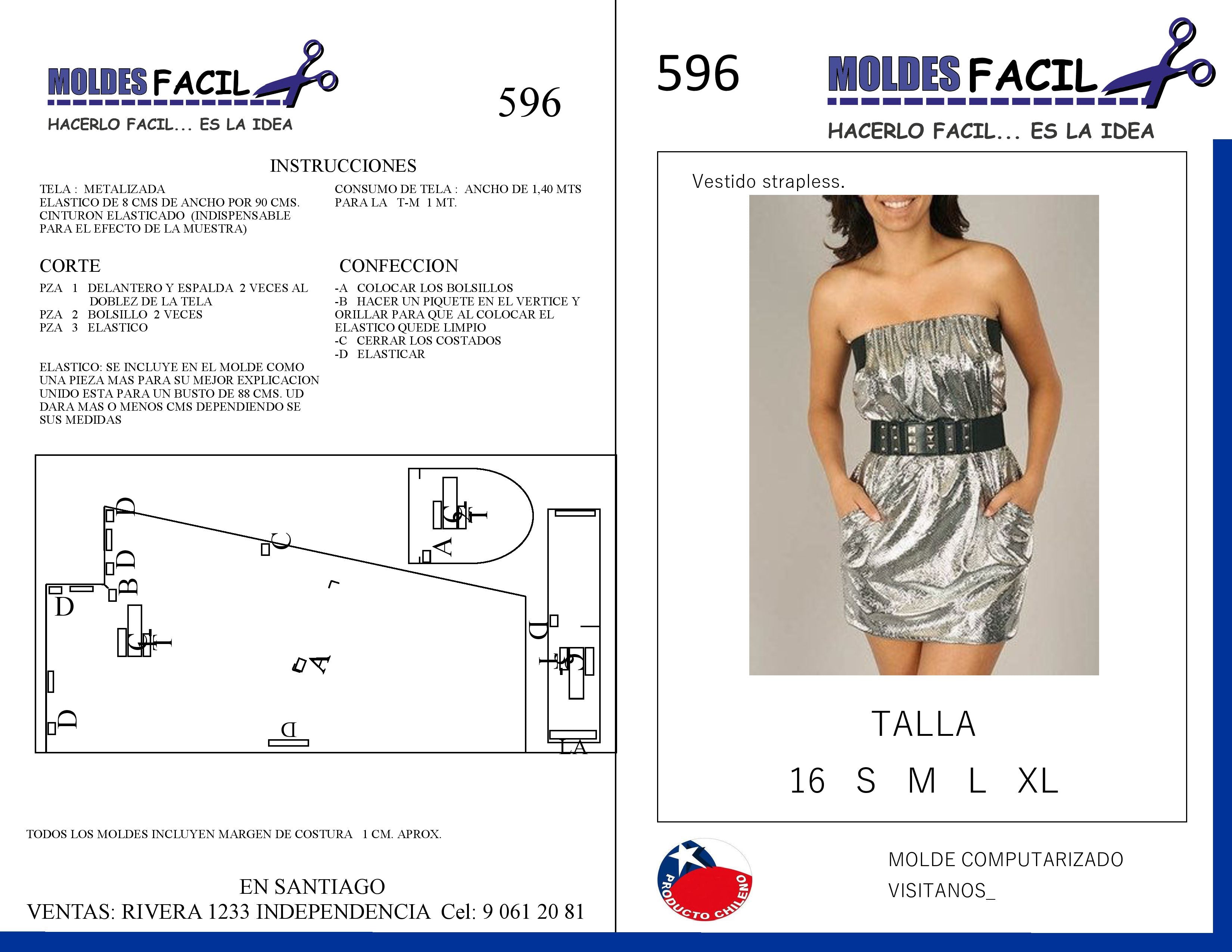 Vestido Corto Metalizado