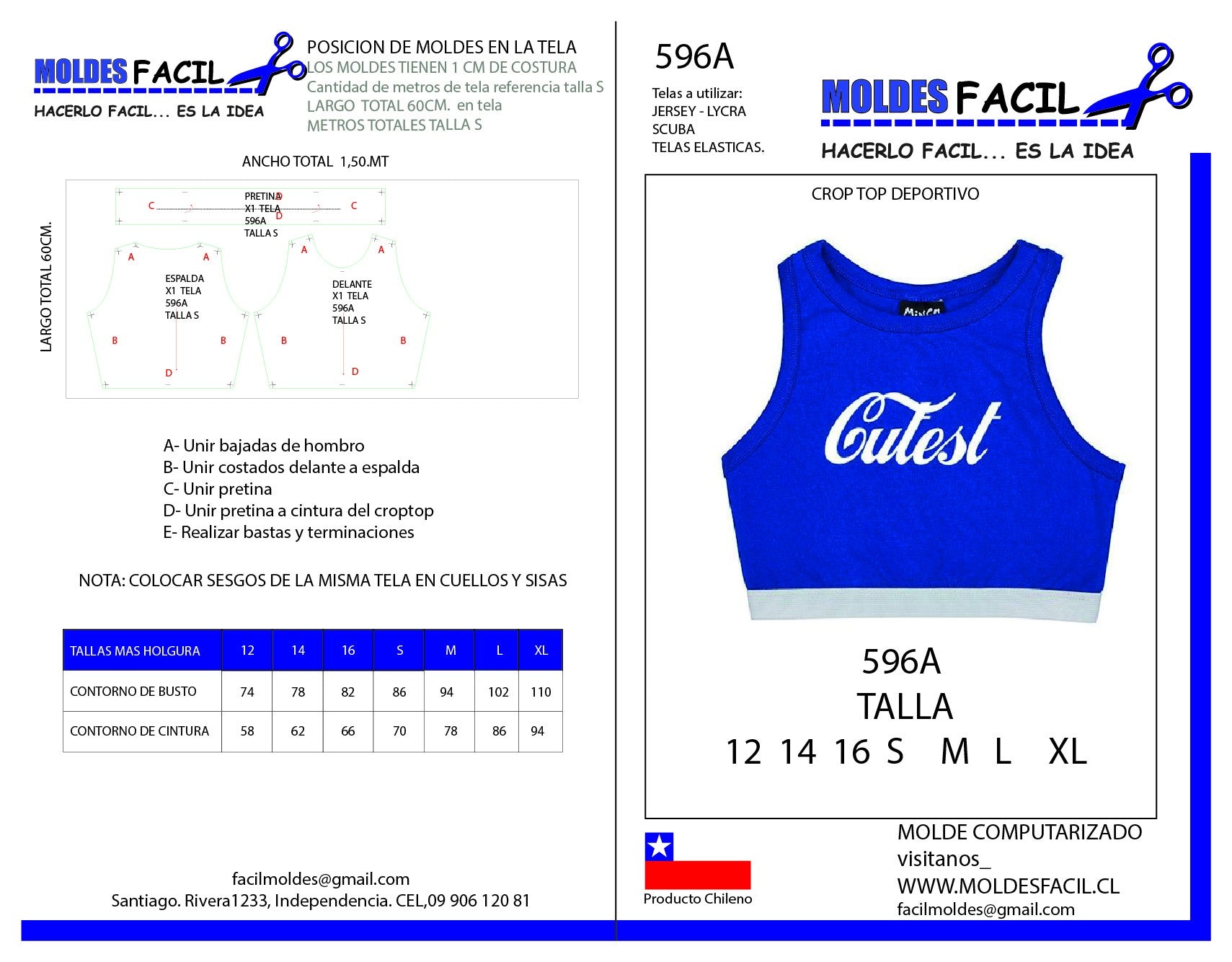 Crop top deportivo