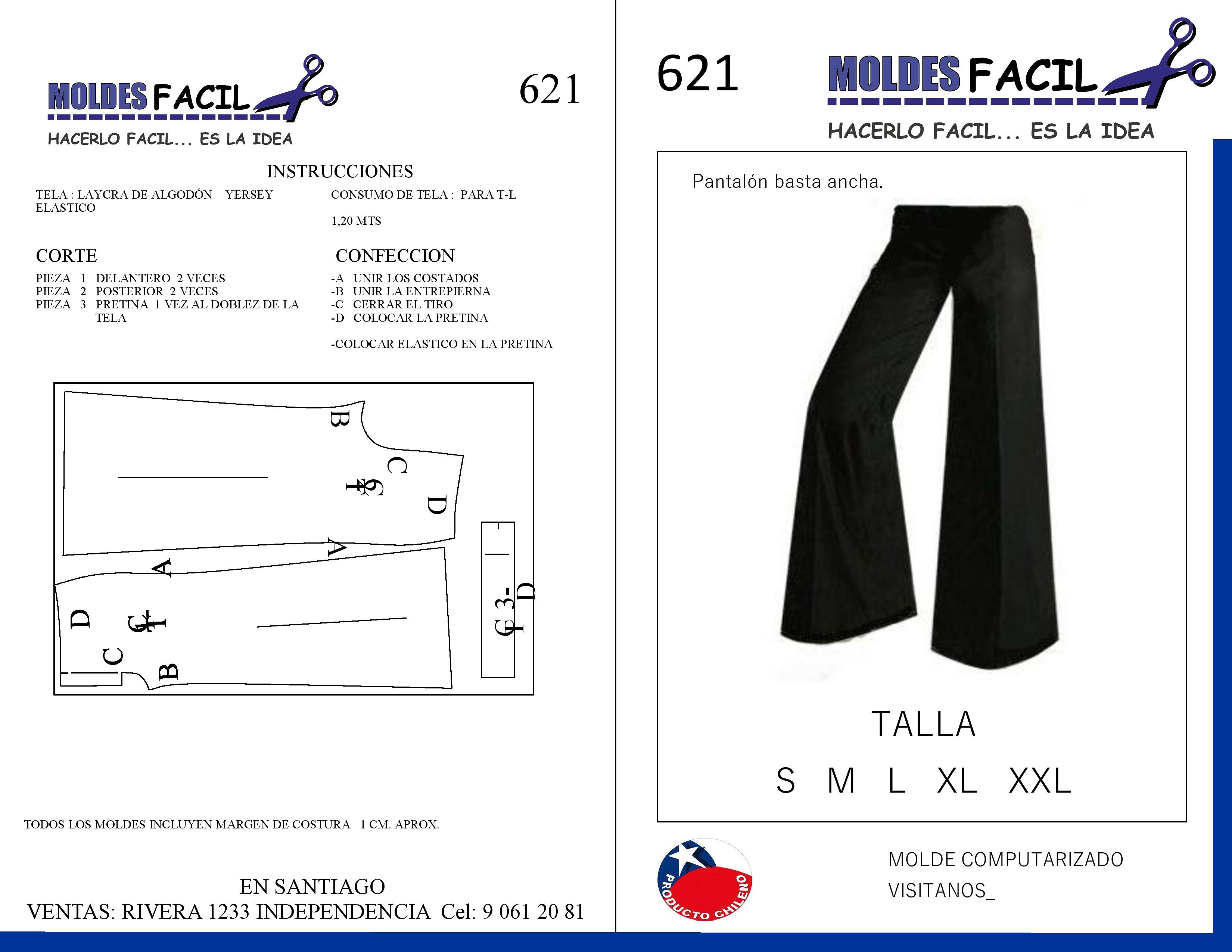 Pantalón basta ancha
