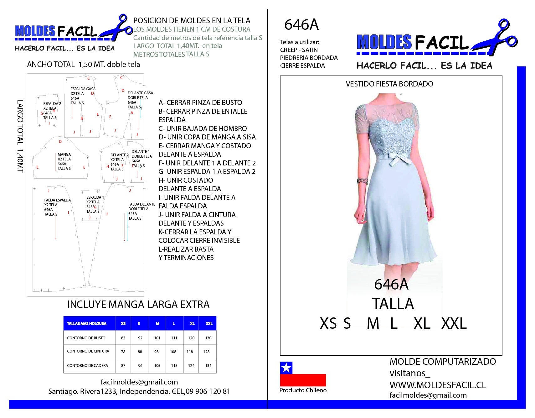 Vestido Fiesta Bordado