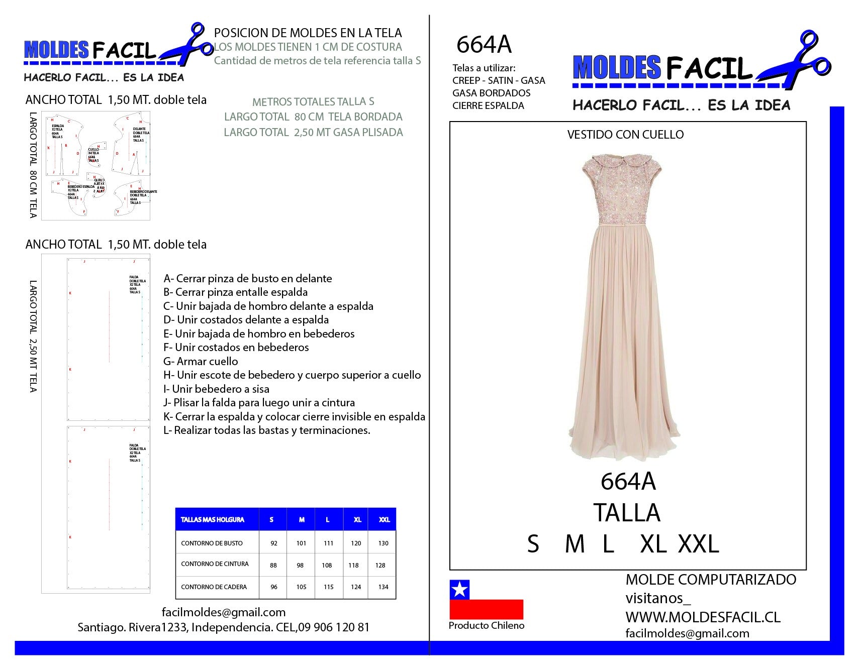 Vestido con cuello