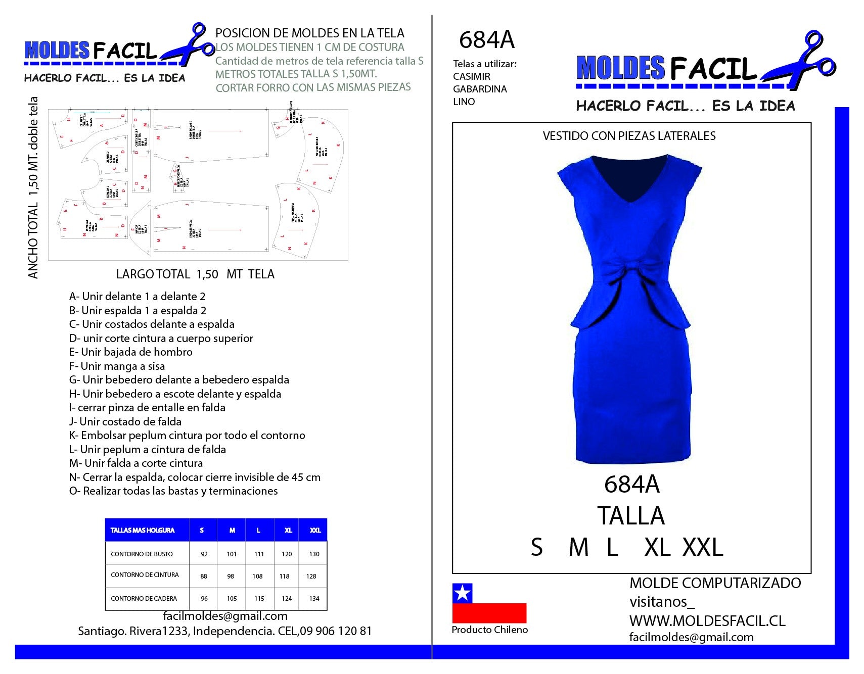 Vestido Con Piezas Laterales
