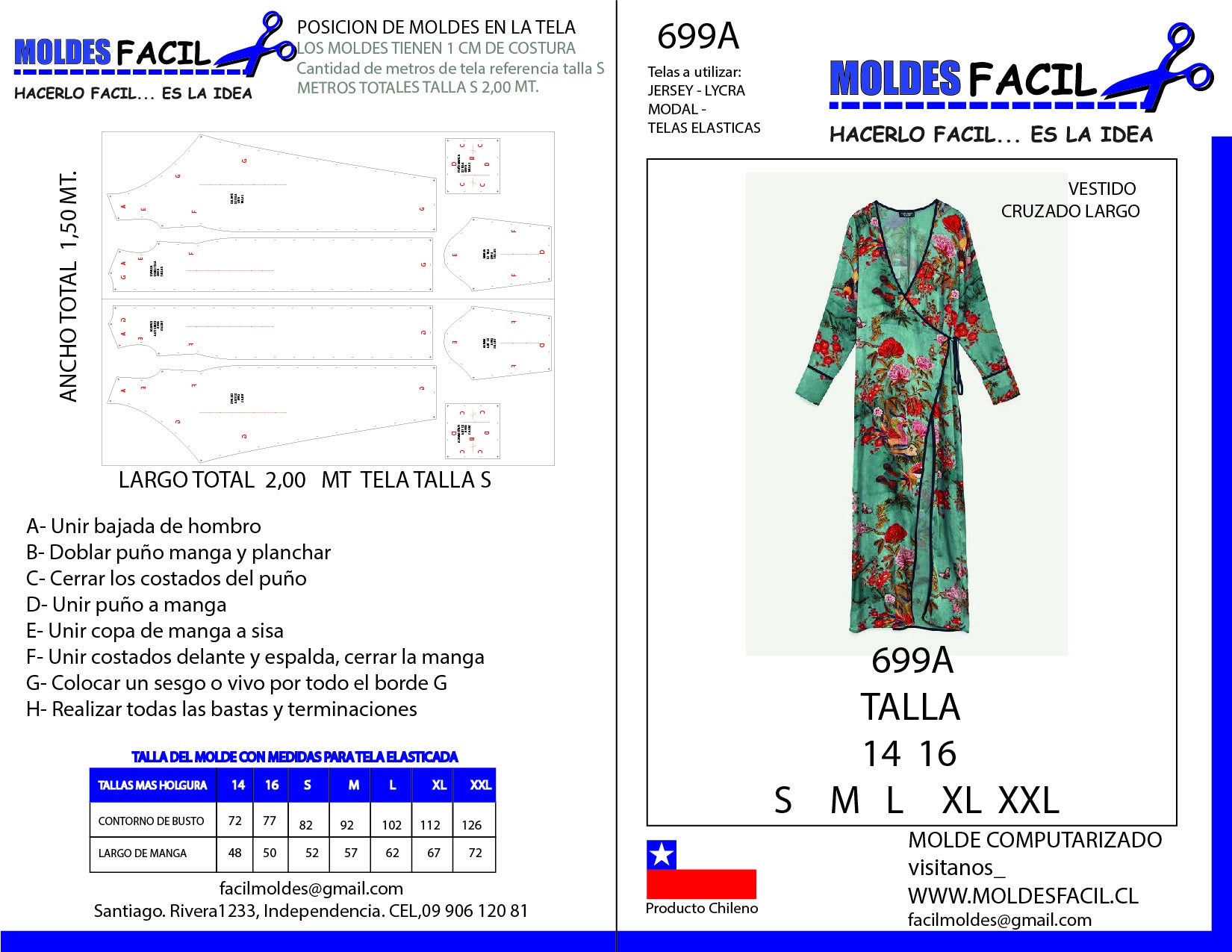 Vestido Cruzado Largo