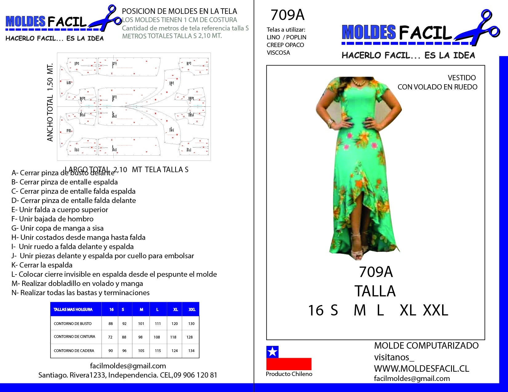 Vestido Con Volado En Ruedo