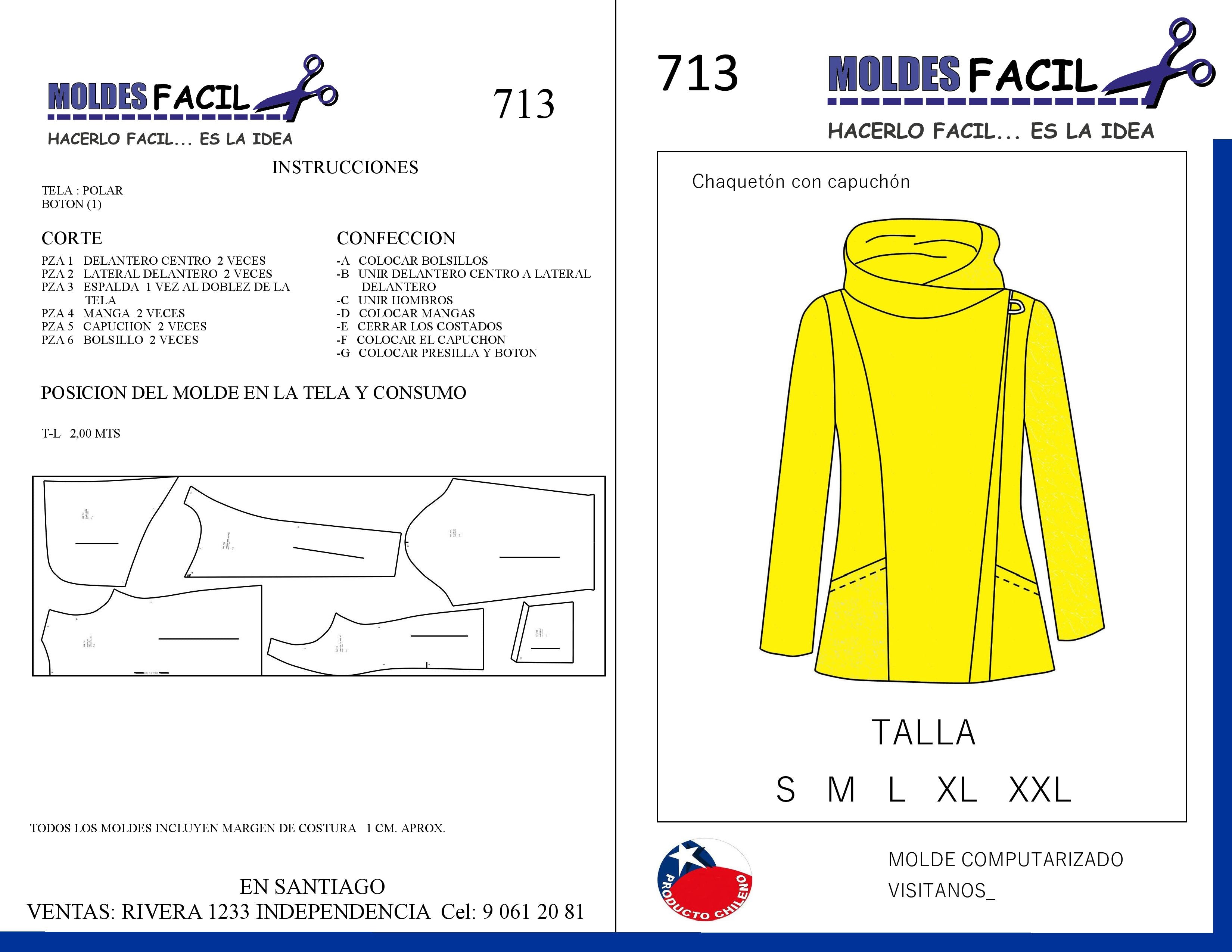 Chaquetón polar con capuchón