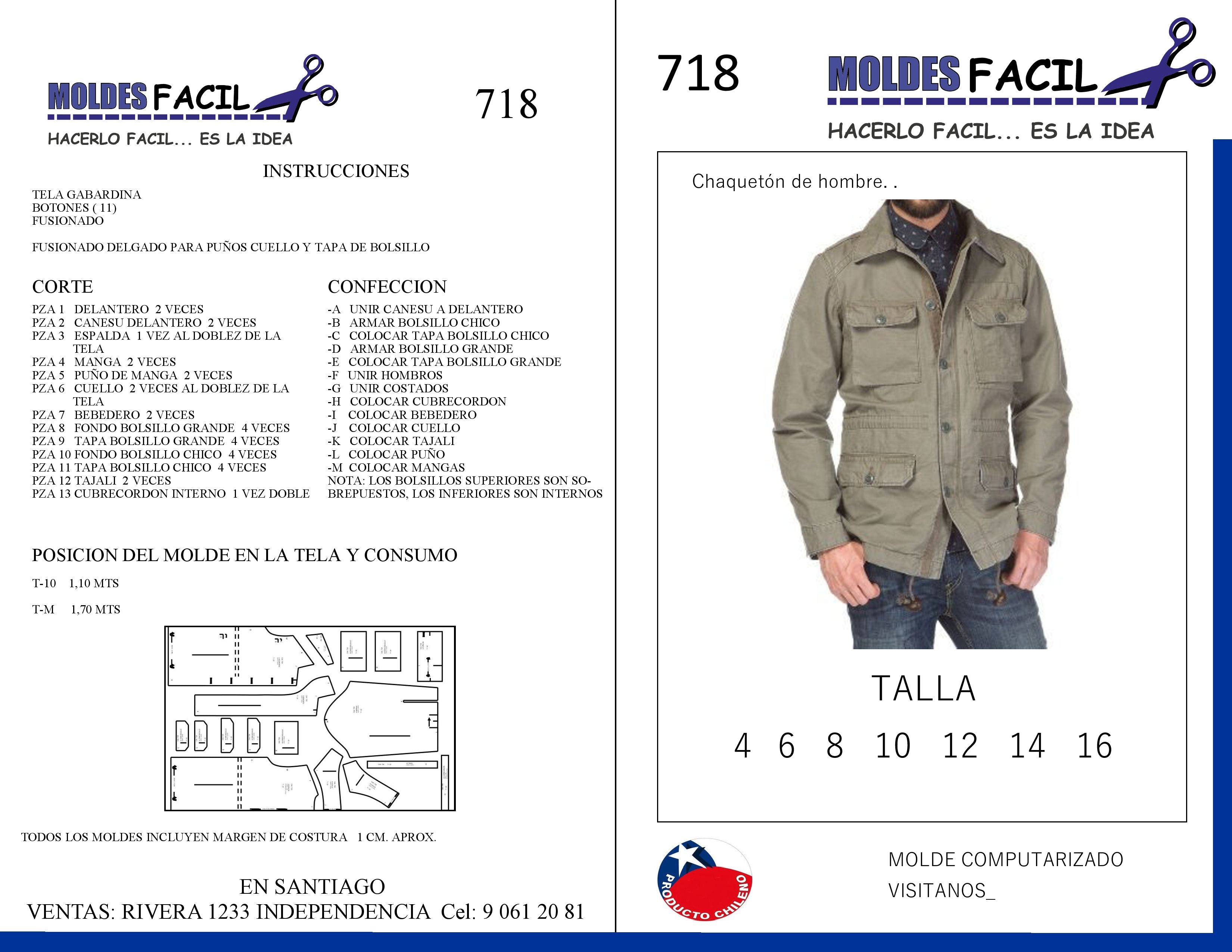 CHAQUETON DE HOMBRE
