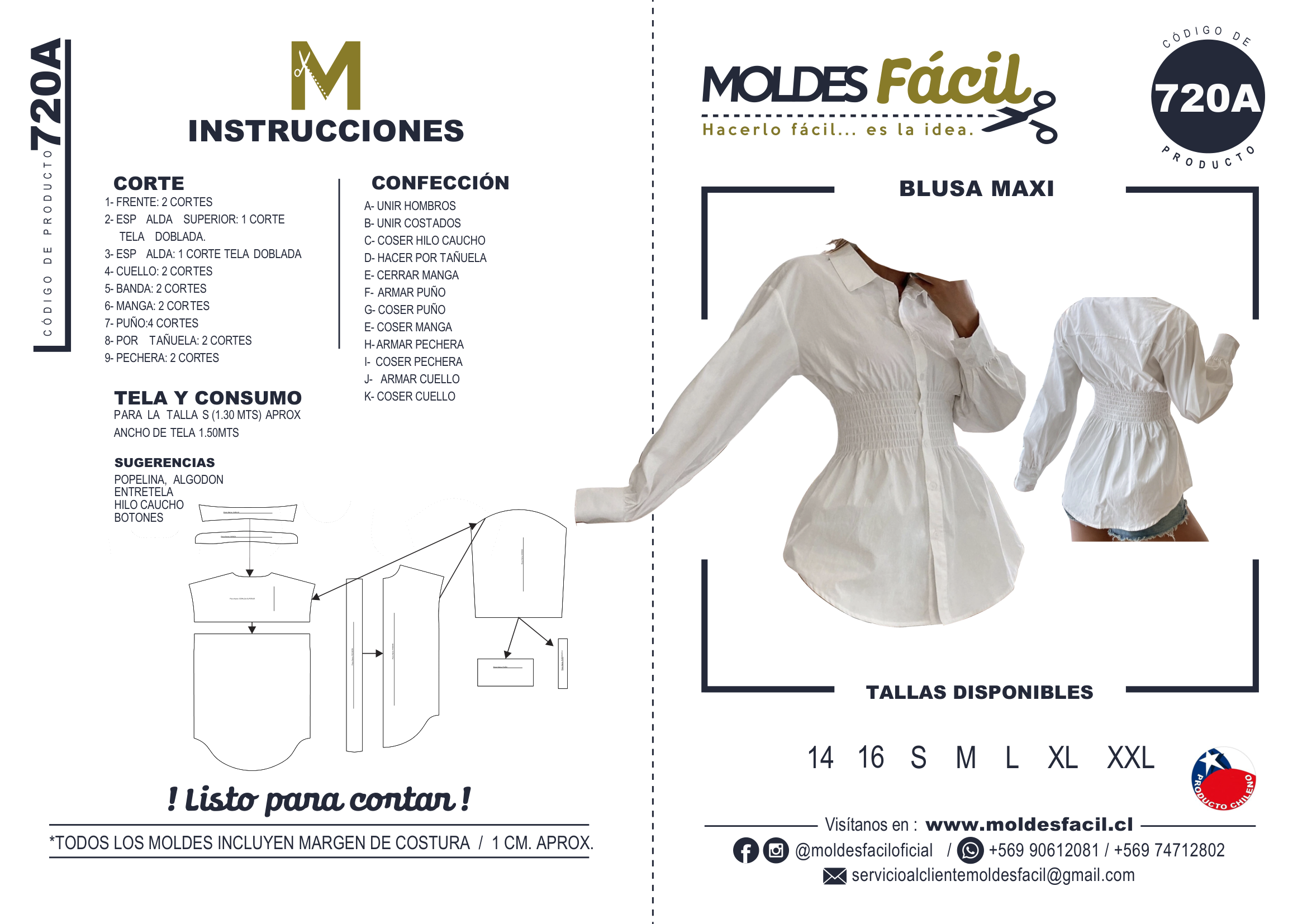 BLUSA MAXI