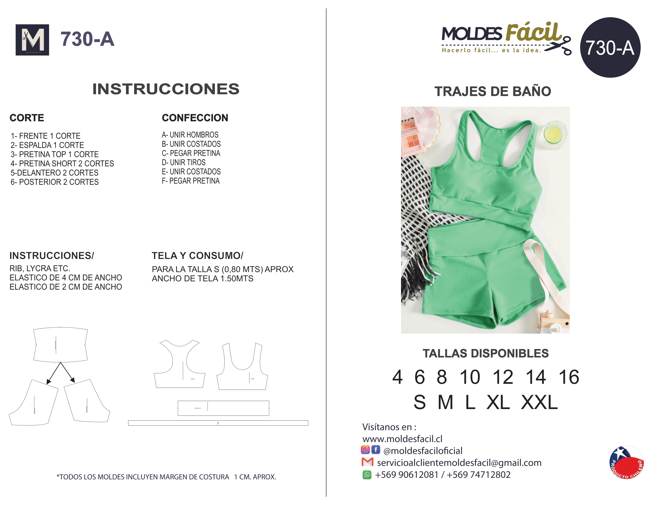 Traje de baño (2 piezas)
