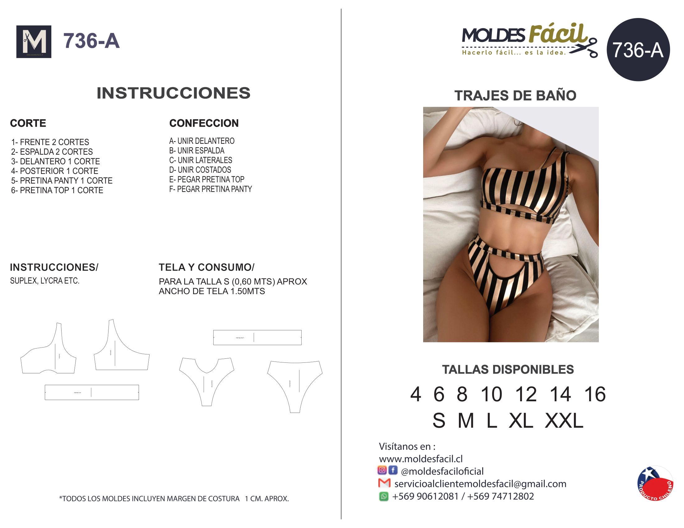 Traje de baño (2 piezas)