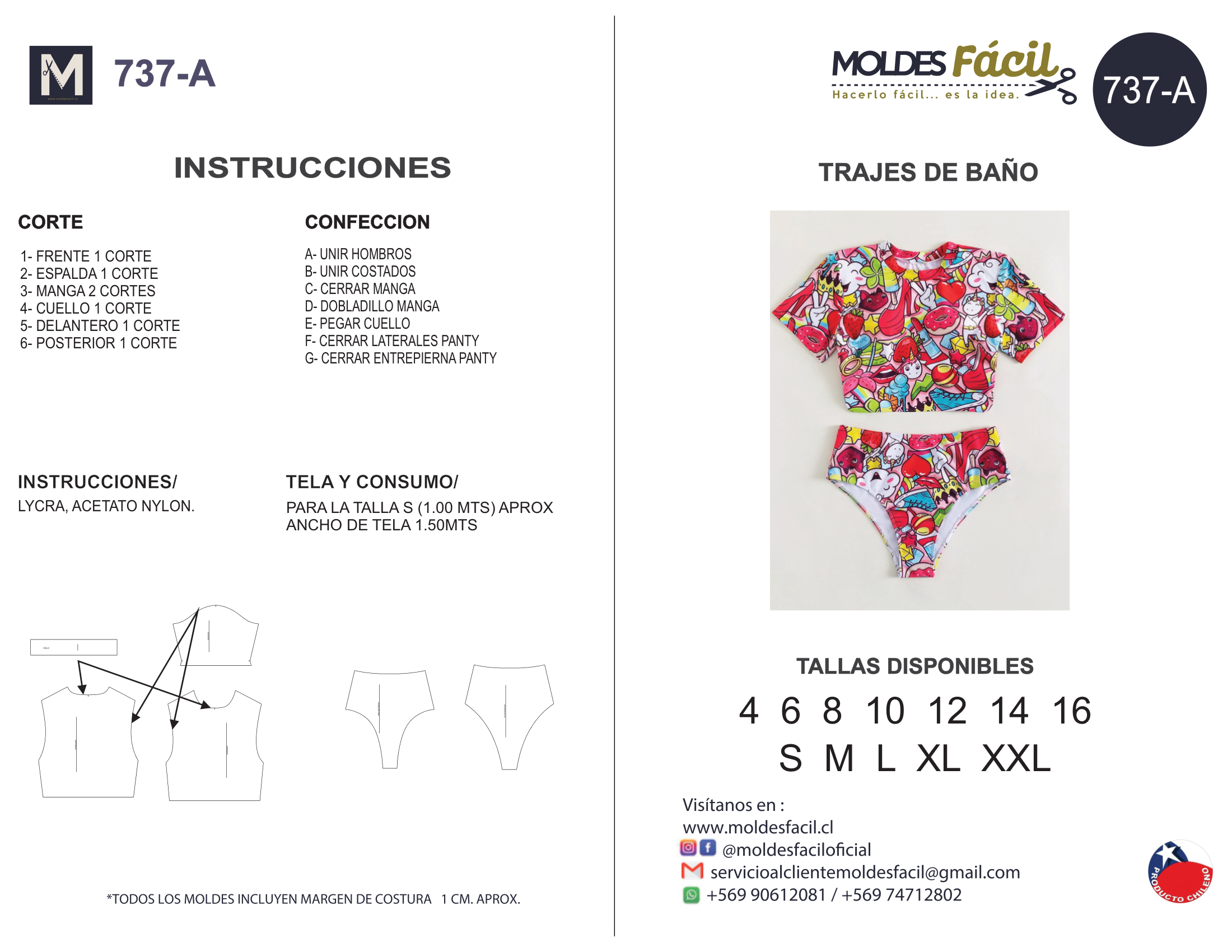 Traje de baño (2 piezas)