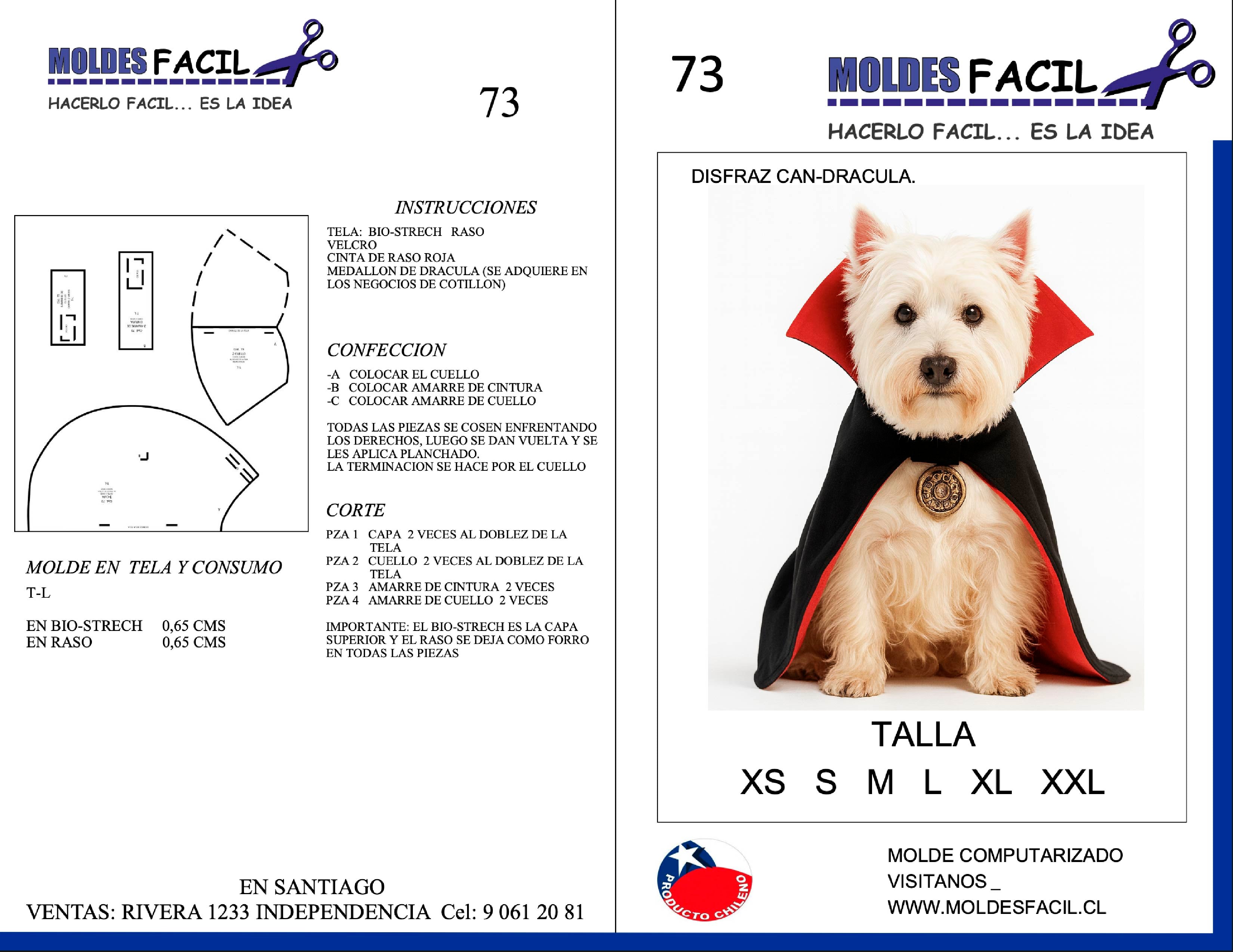DISFRAZ CAN DRÁCULA / MASCOTA