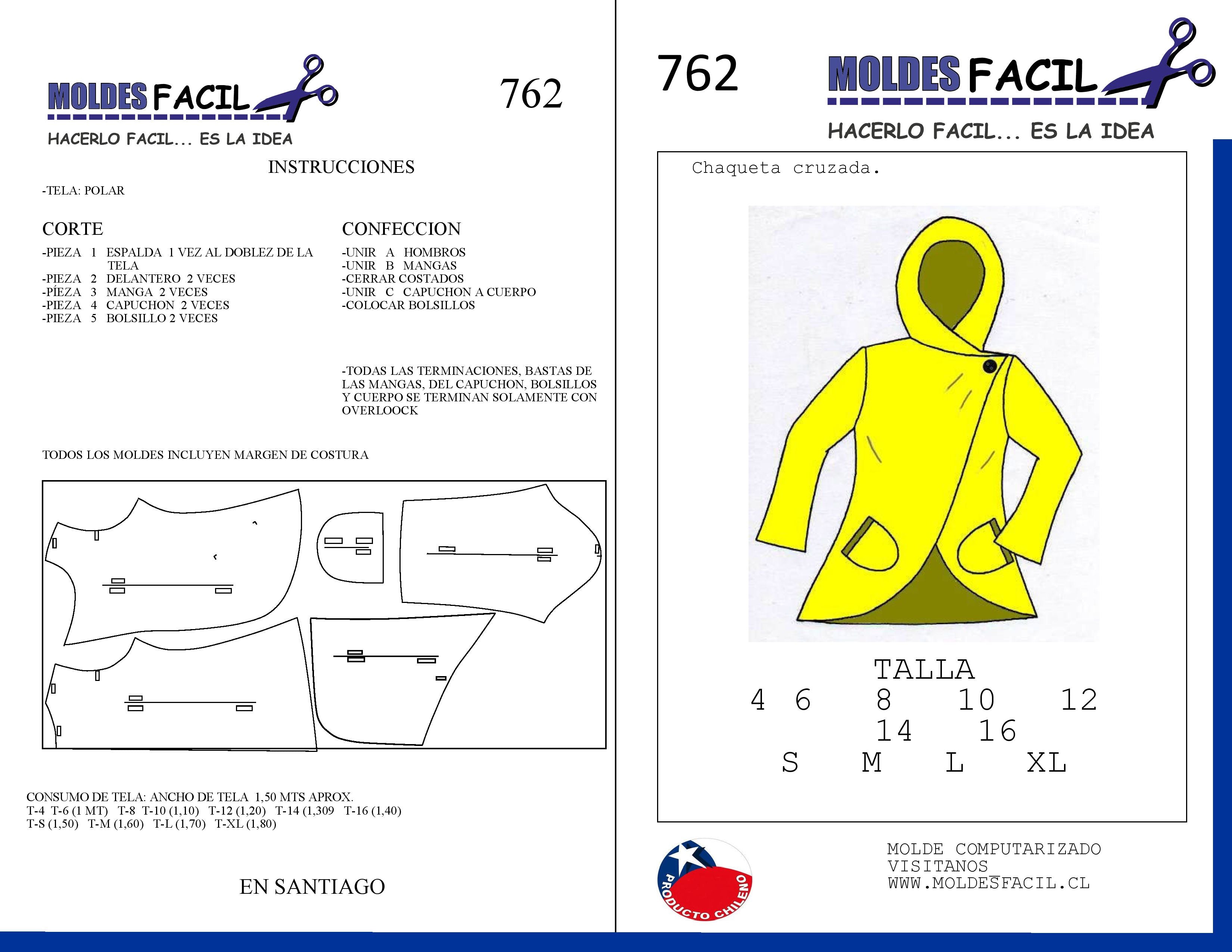 Chaqueta cruzada de polar