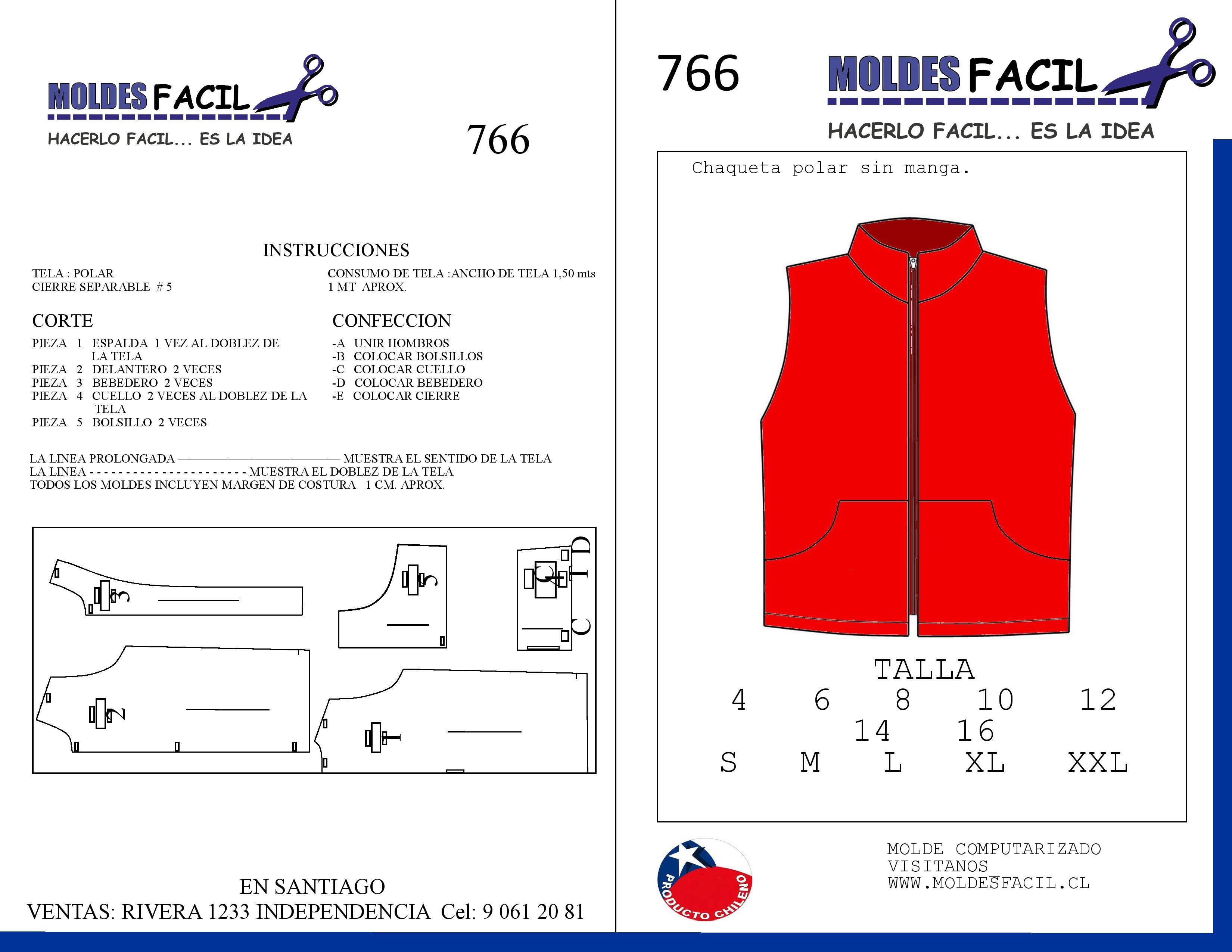 Chaqueta de polar sin manga