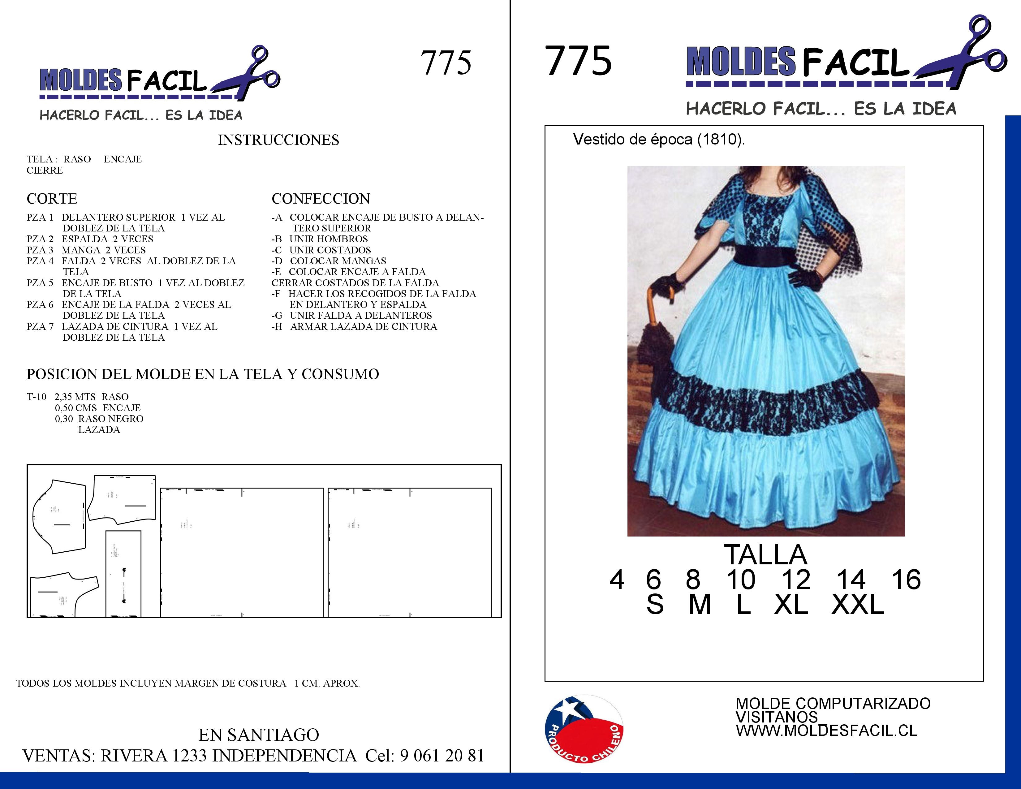 Vestido de 1810