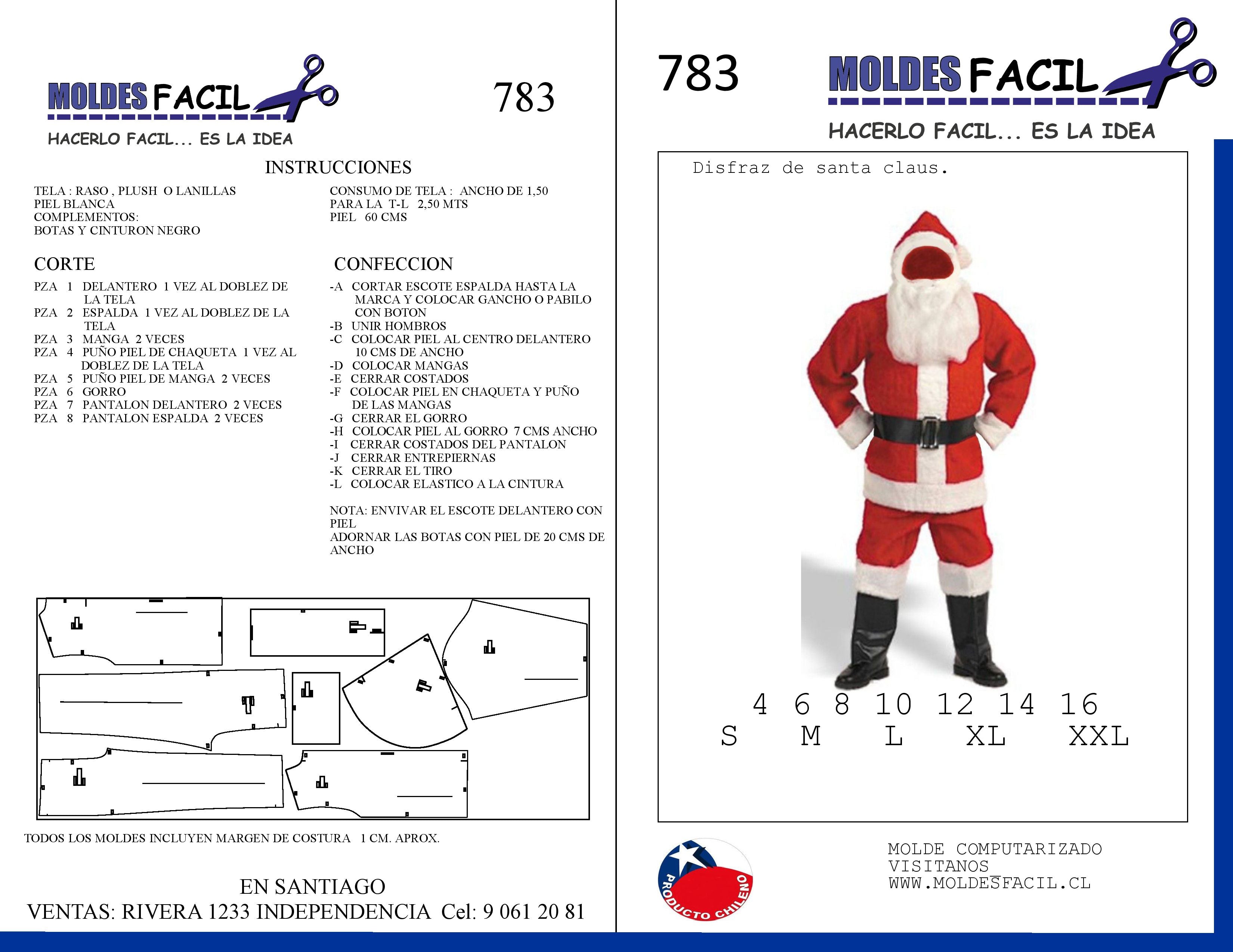 Disfraz de Santa Claus