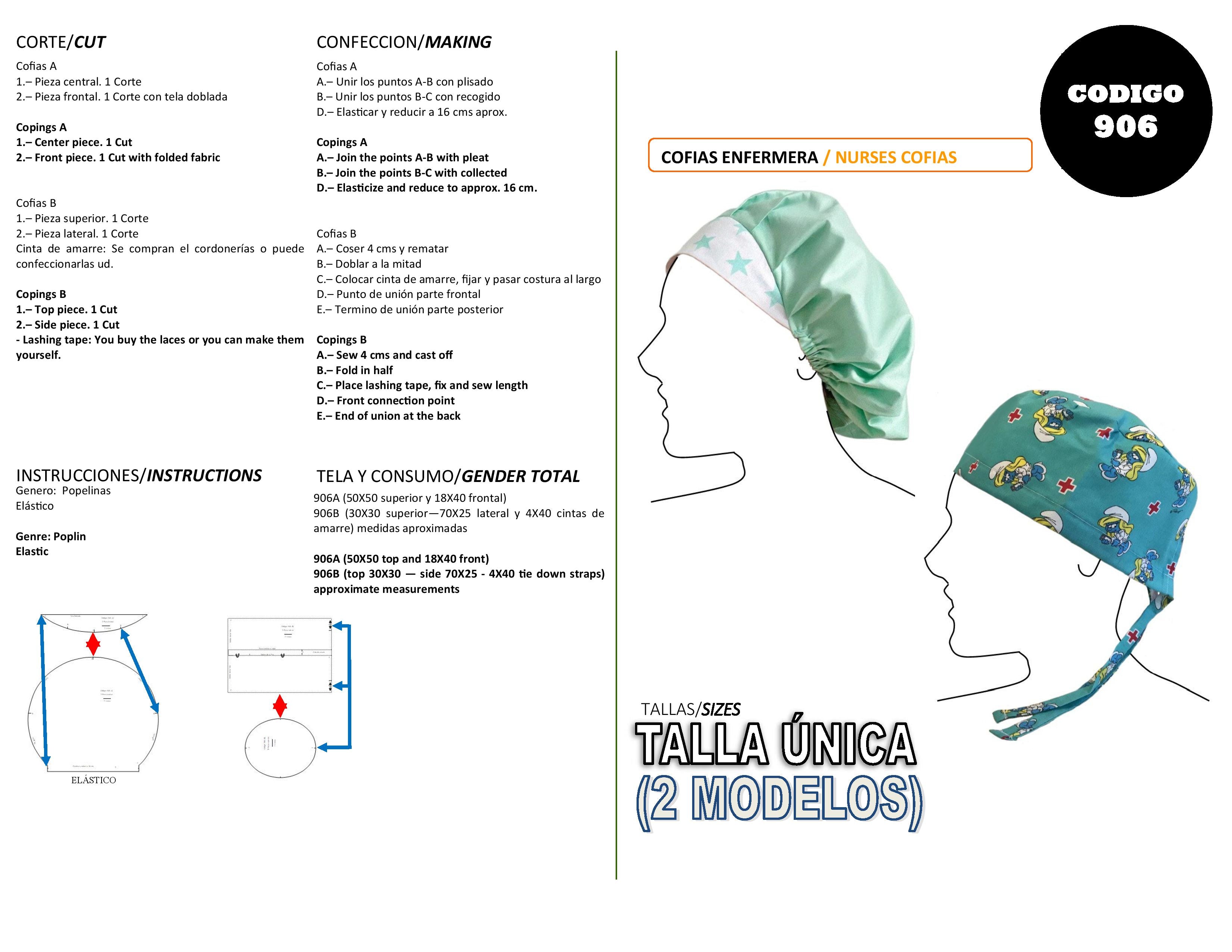 Cofias Enfermera