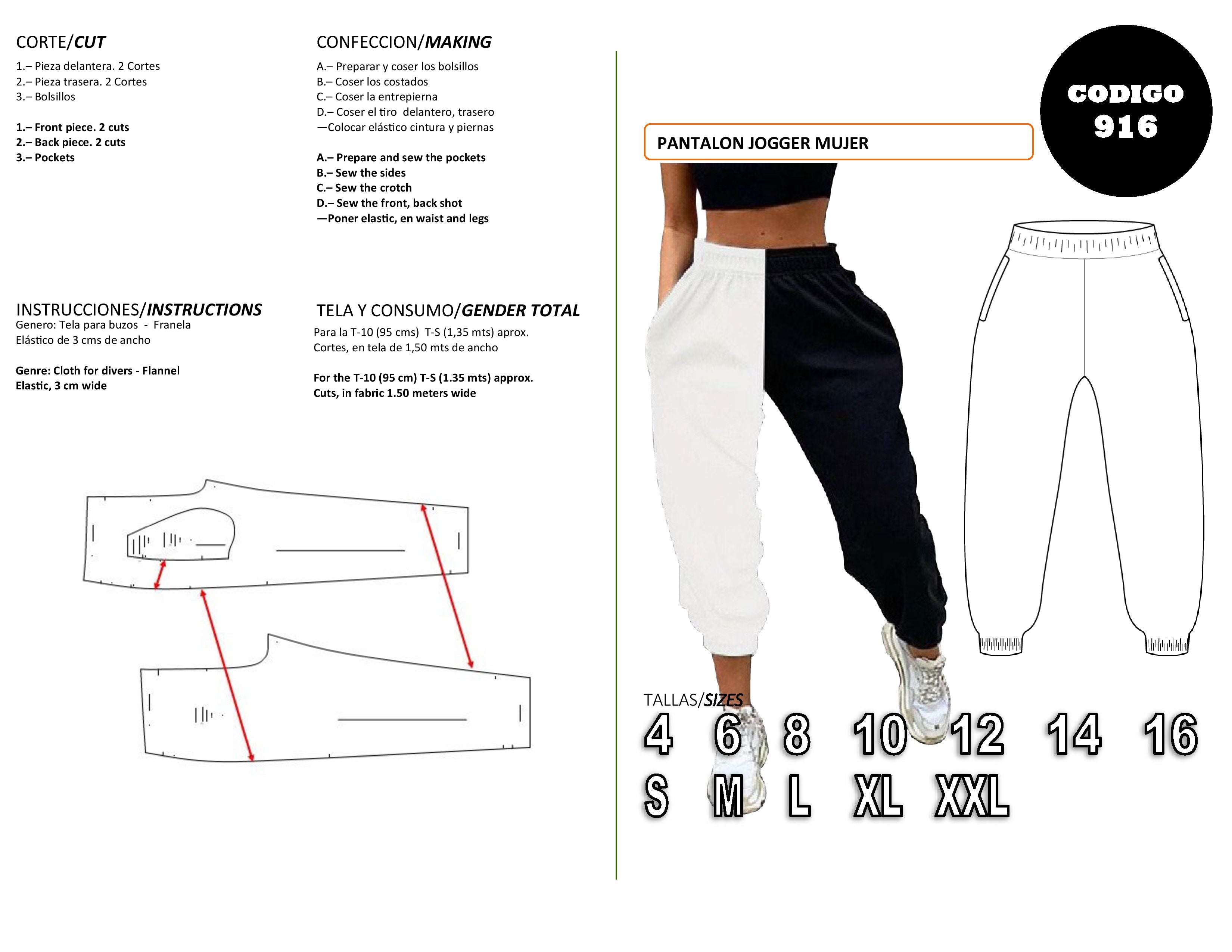 Pantalon jogger mujer