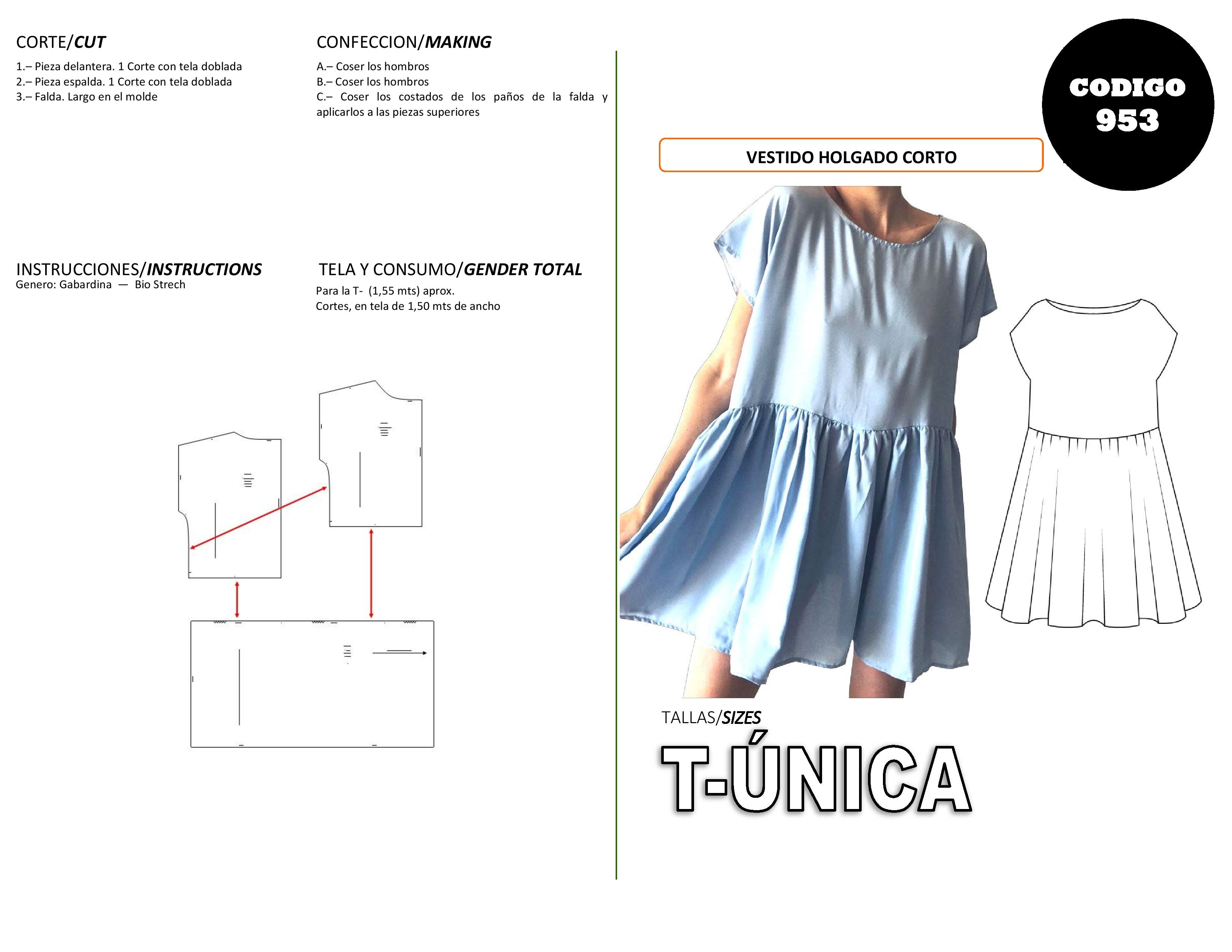 Vestido Holgado Corto