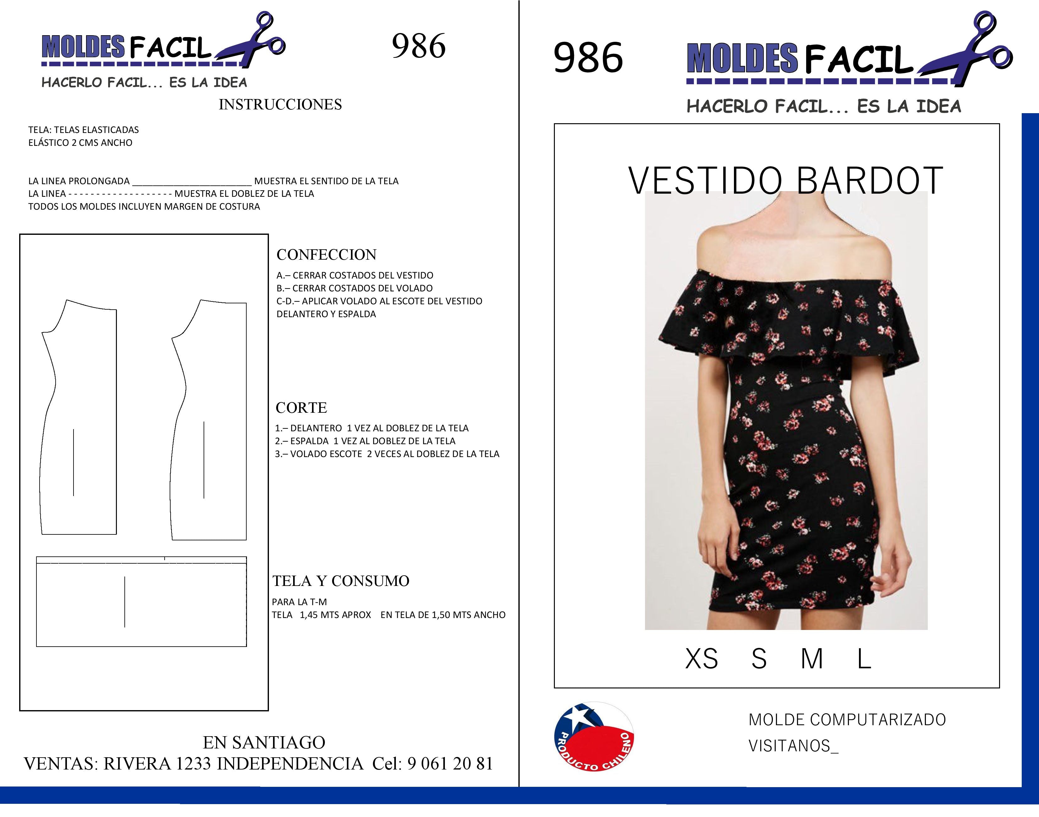 Vestido Bardot