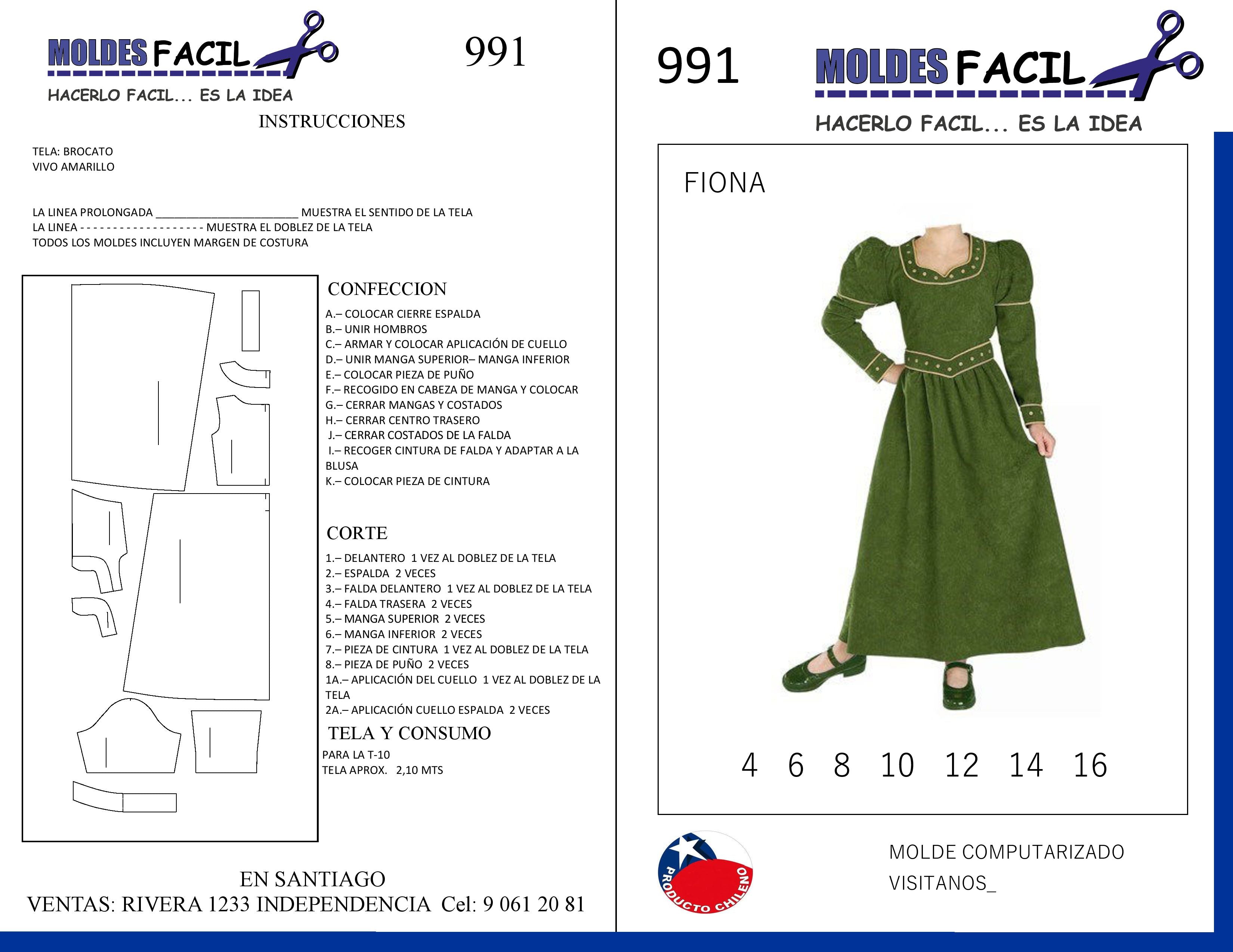 Vestido Princesa Fiona
