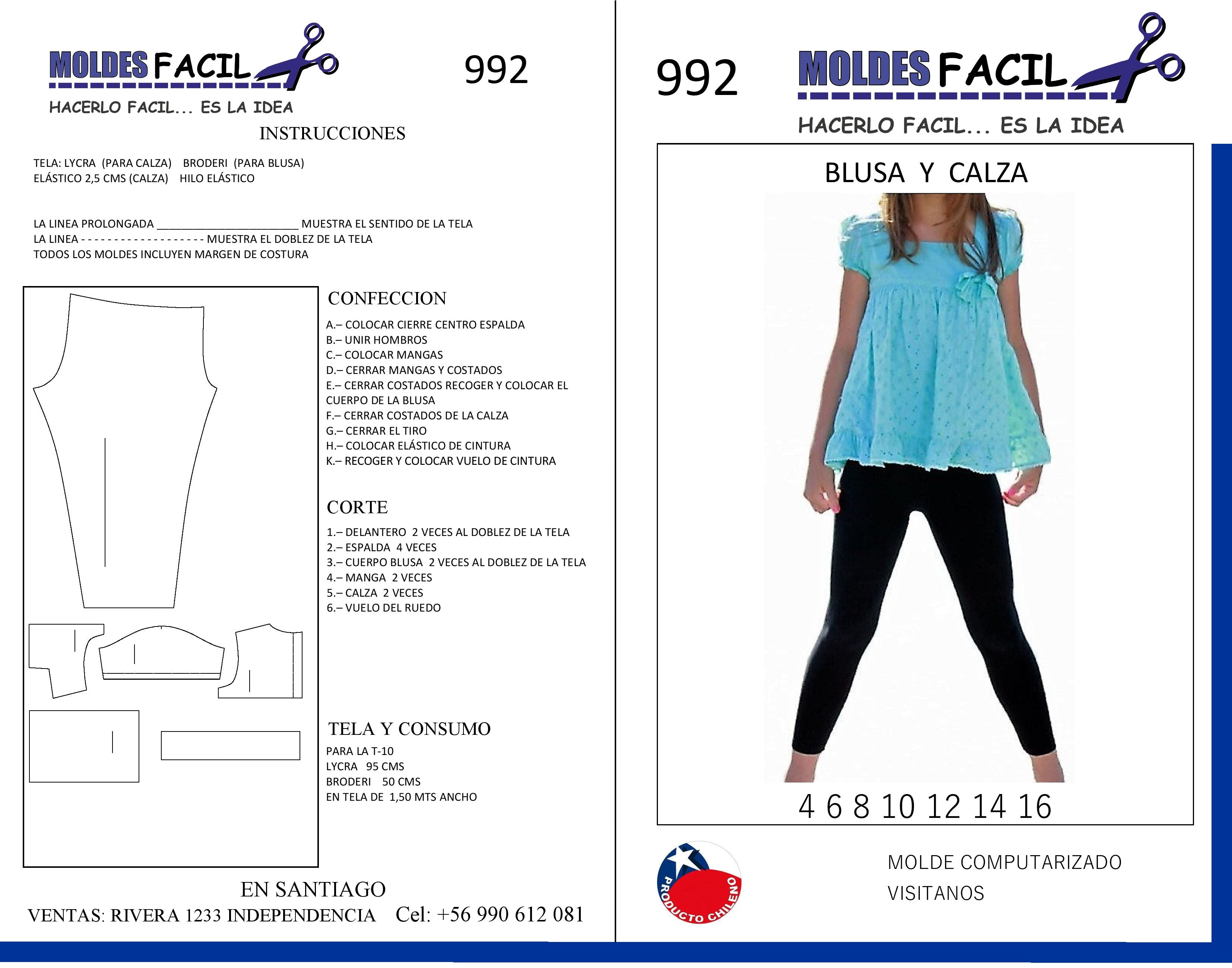 Blusa y calza