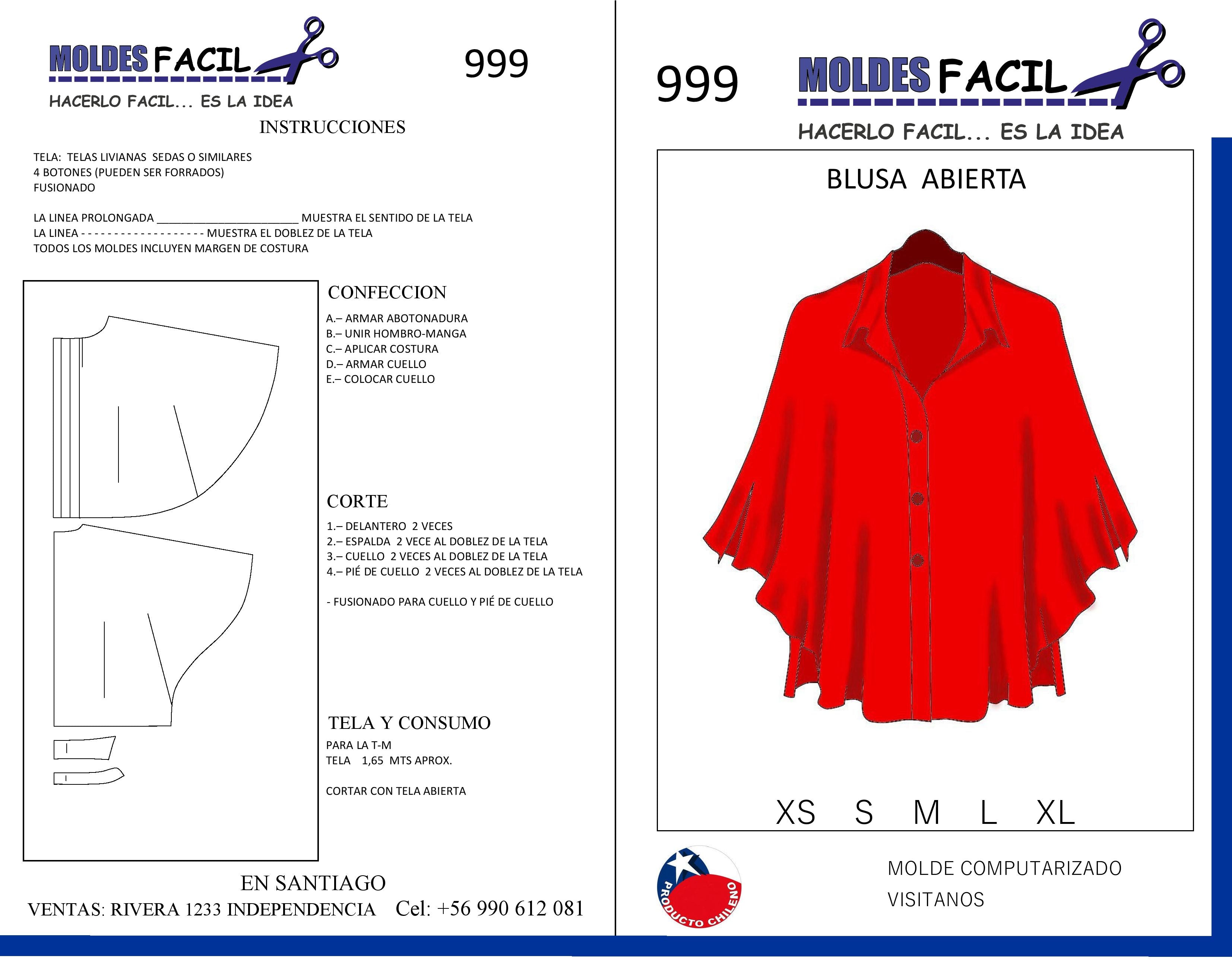 BLUSA ABIERTA