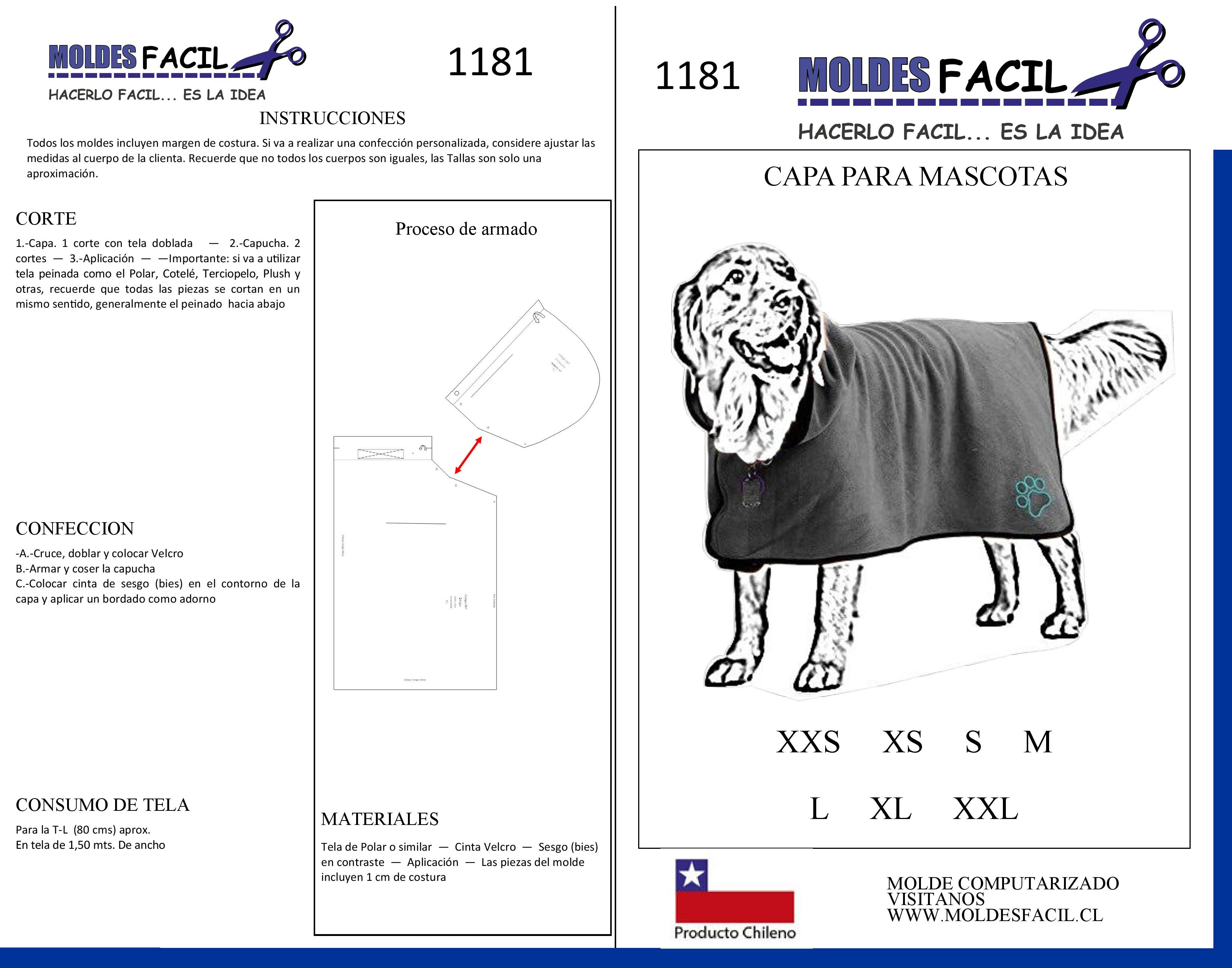 Capa para mascota