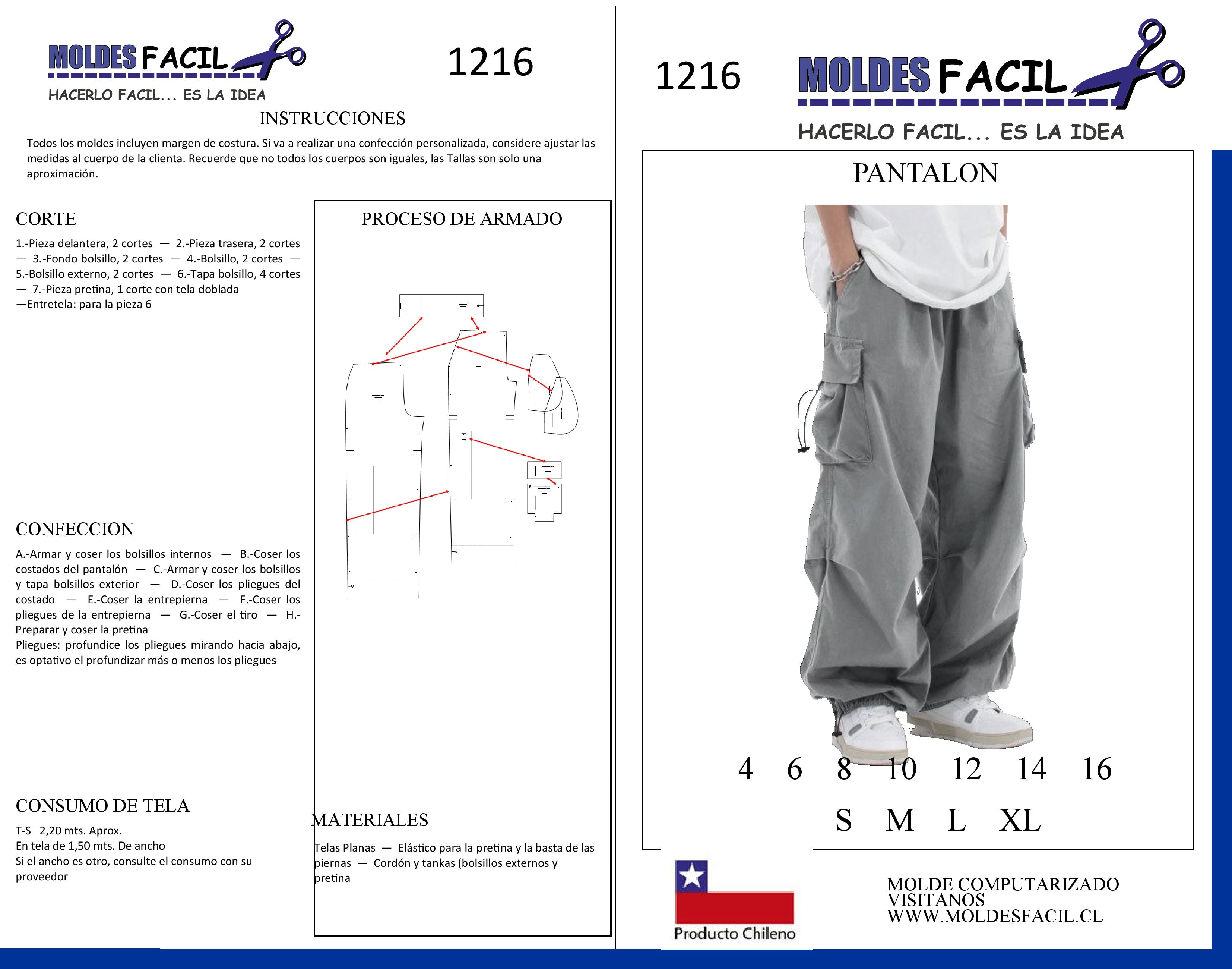 Pantalón Urbano  hombre
